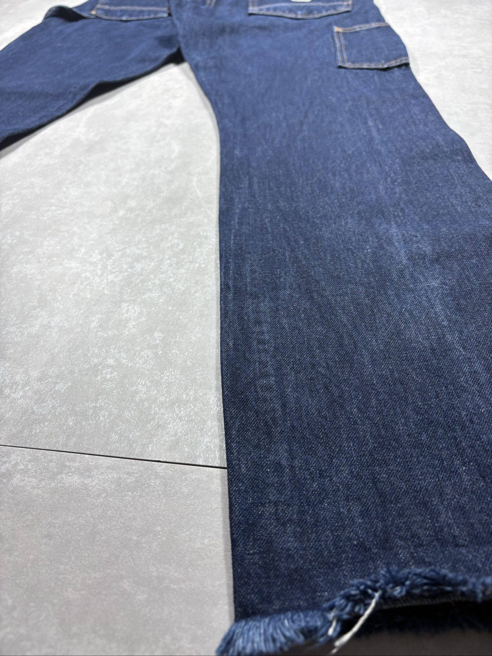 Carhartt Men's Dark Blue Denim Relaxed Fit Carpenter Jeans W32 image 7