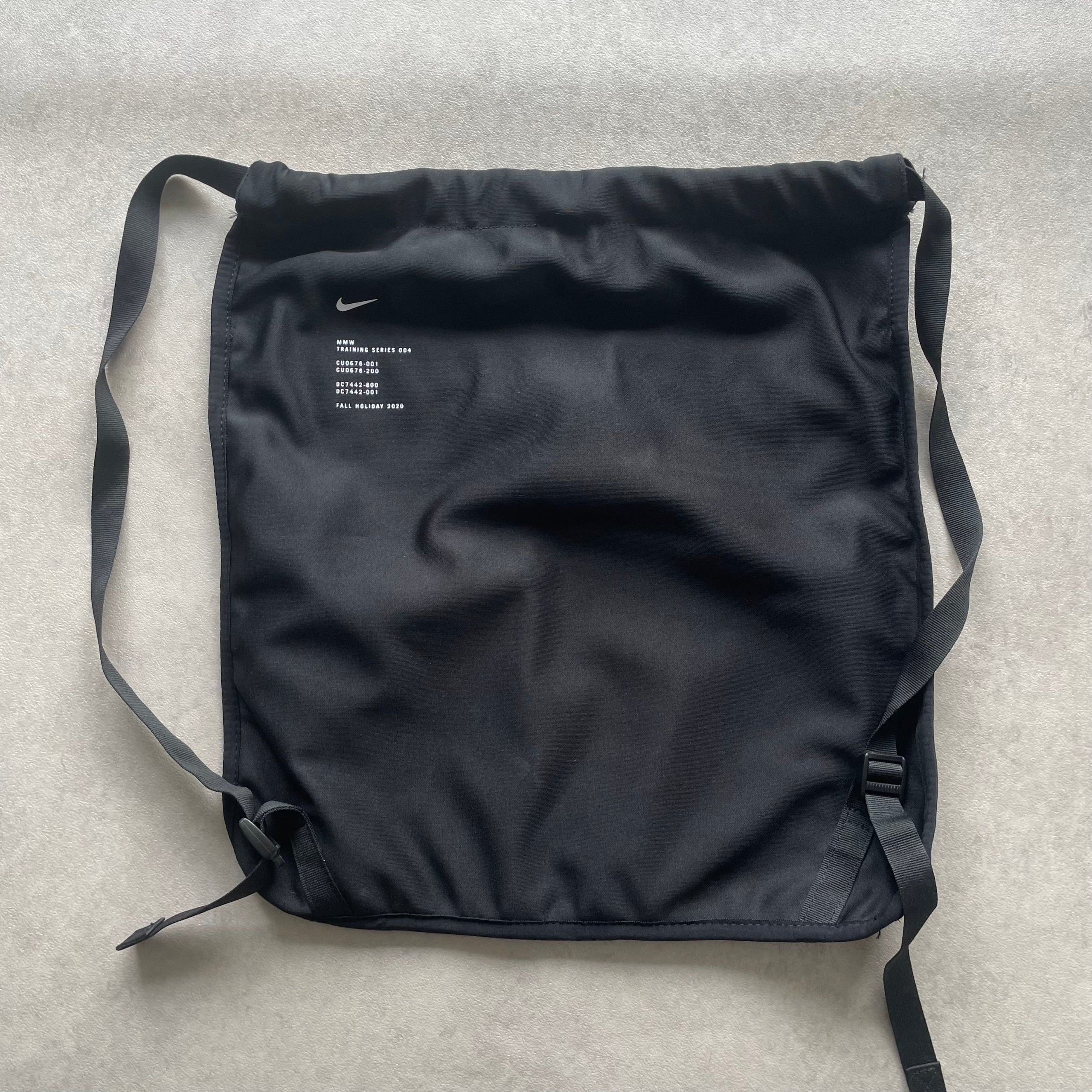 Nike Black MMW Training Series Drawstring Bag image 2