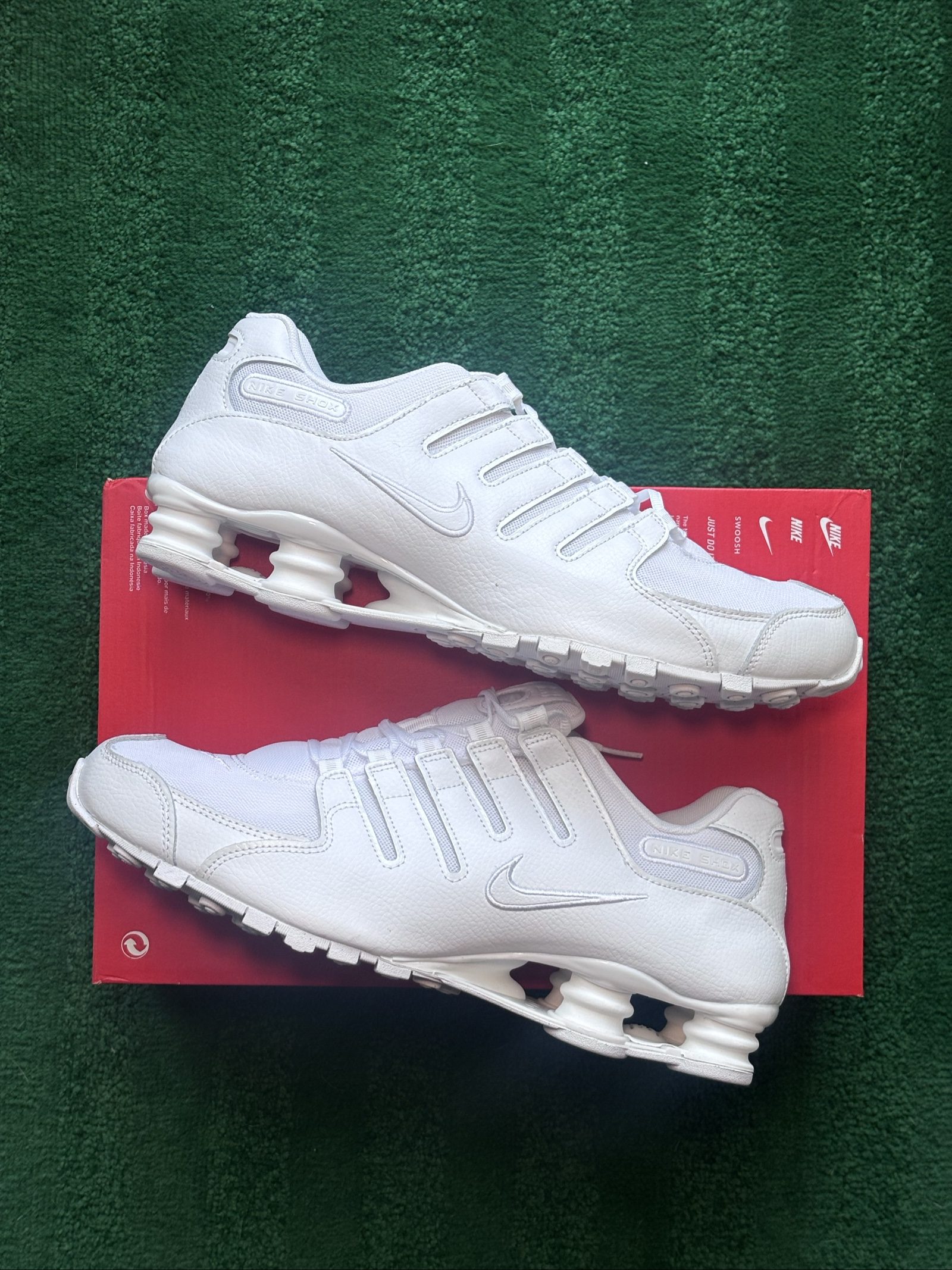 UK 11 Nike Shox NZ | Triple White IQ8623-100 | New