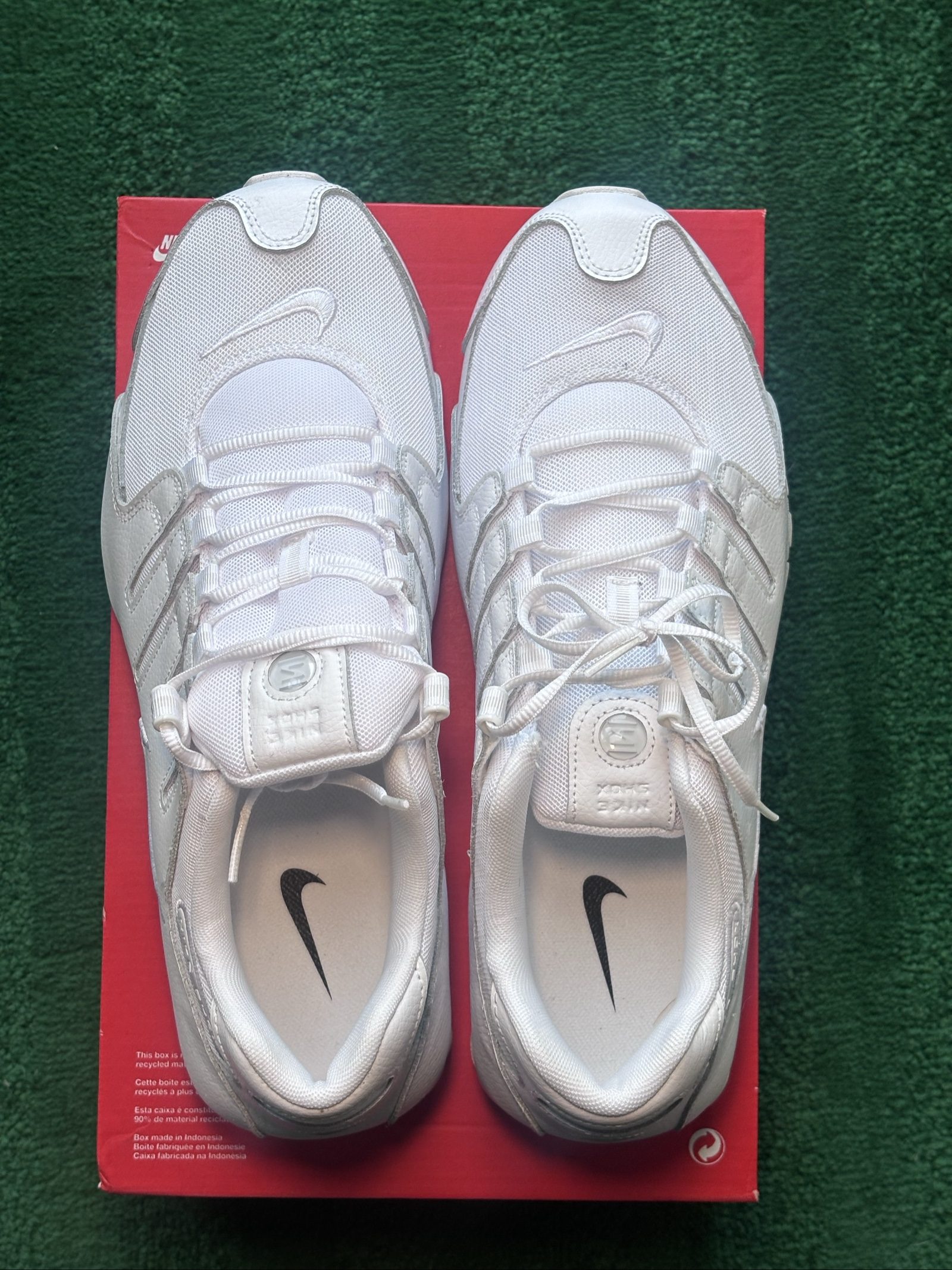 UK 11 Nike Shox NZ | Triple White IQ8623-100 | New image 3