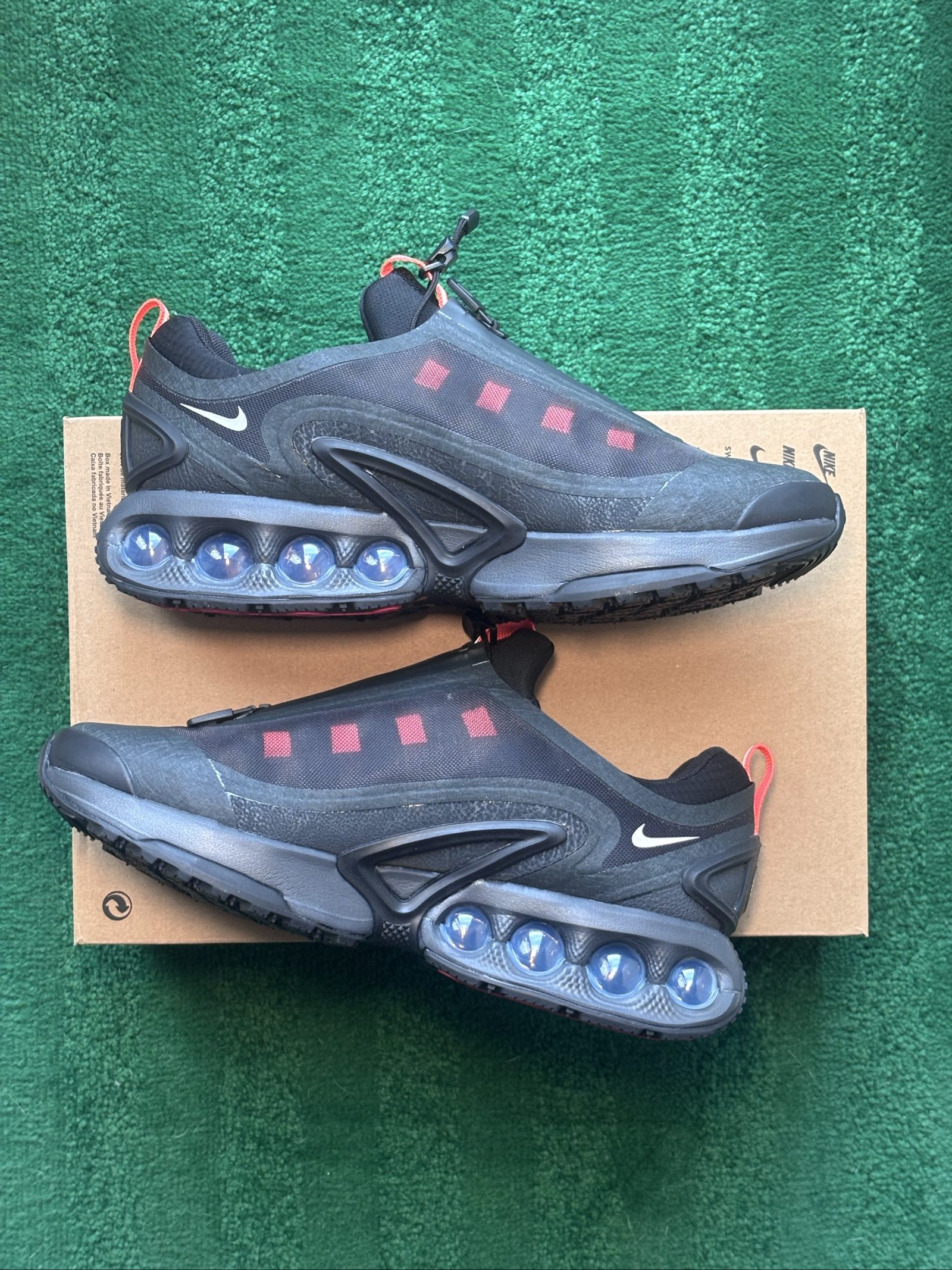UK 9 Nike Air Max DN Roam | Off-Noir Orange Black Silver IH2138-001 | New image 2