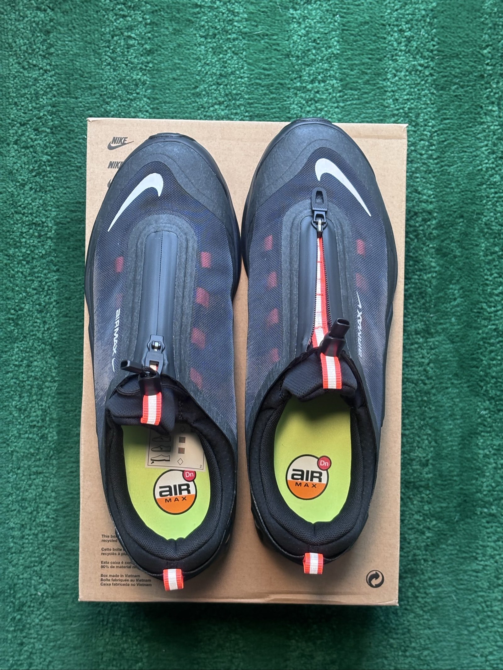 UK 9 Nike Air Max DN Roam | Off-Noir Orange Black Silver IH2138-001 | New image 3