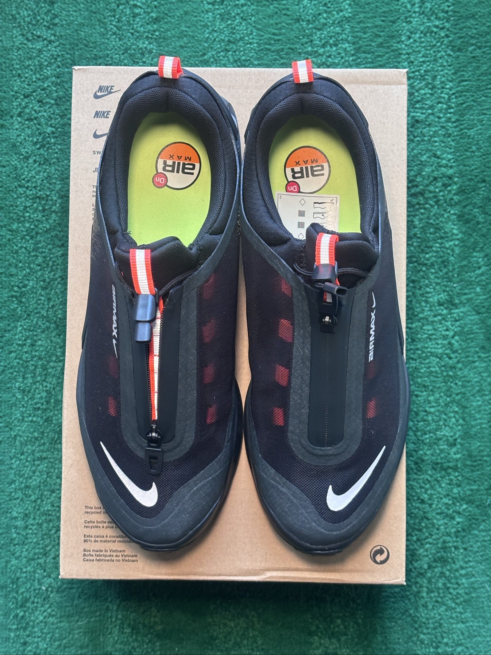 UK 9 Nike Air Max DN Roam | Off-Noir Orange Black Silver IH2138-001 | New image 4
