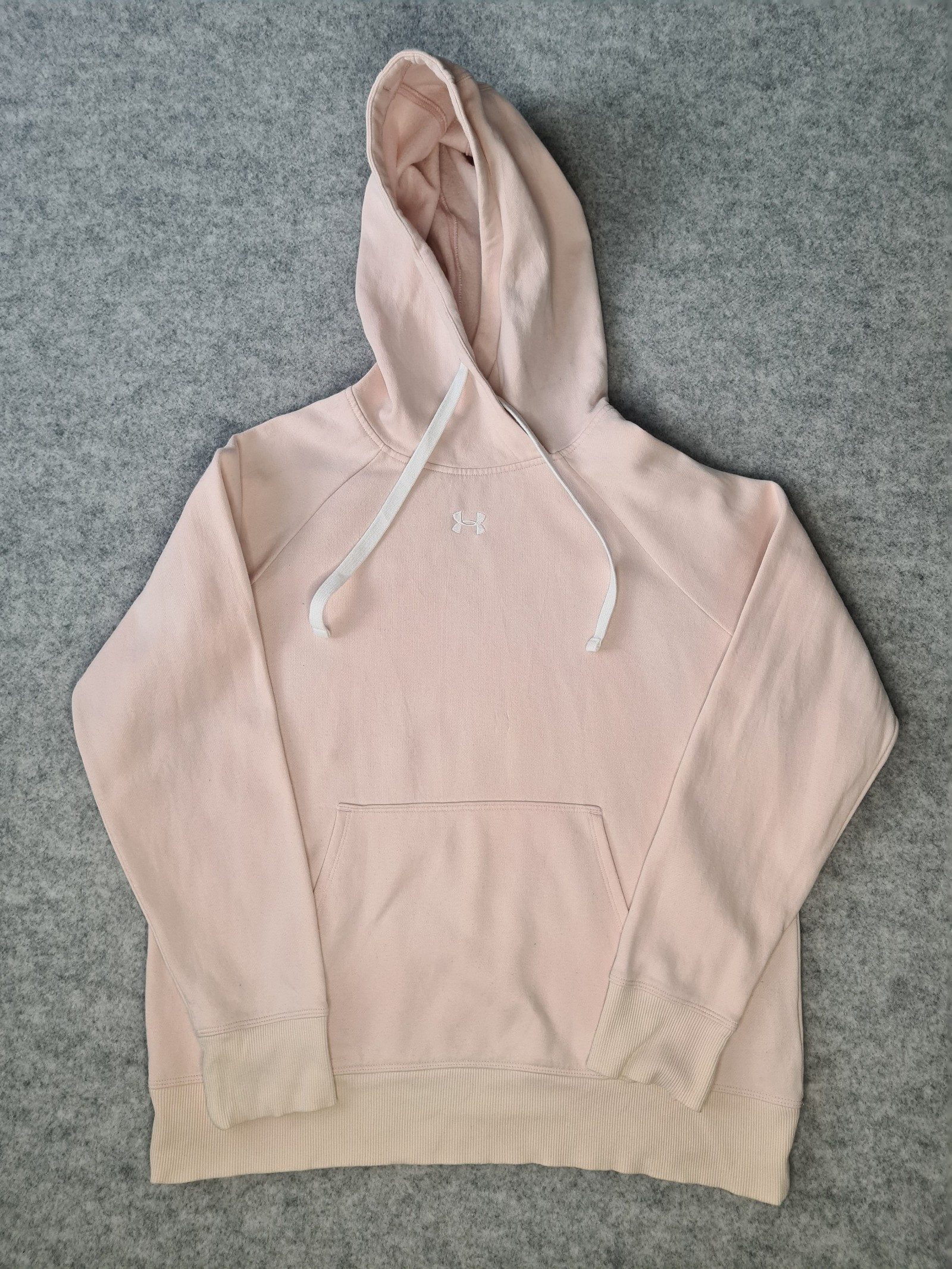 Under Armour Women’s Pink & Beige Pullover Hoodie Medium 1175