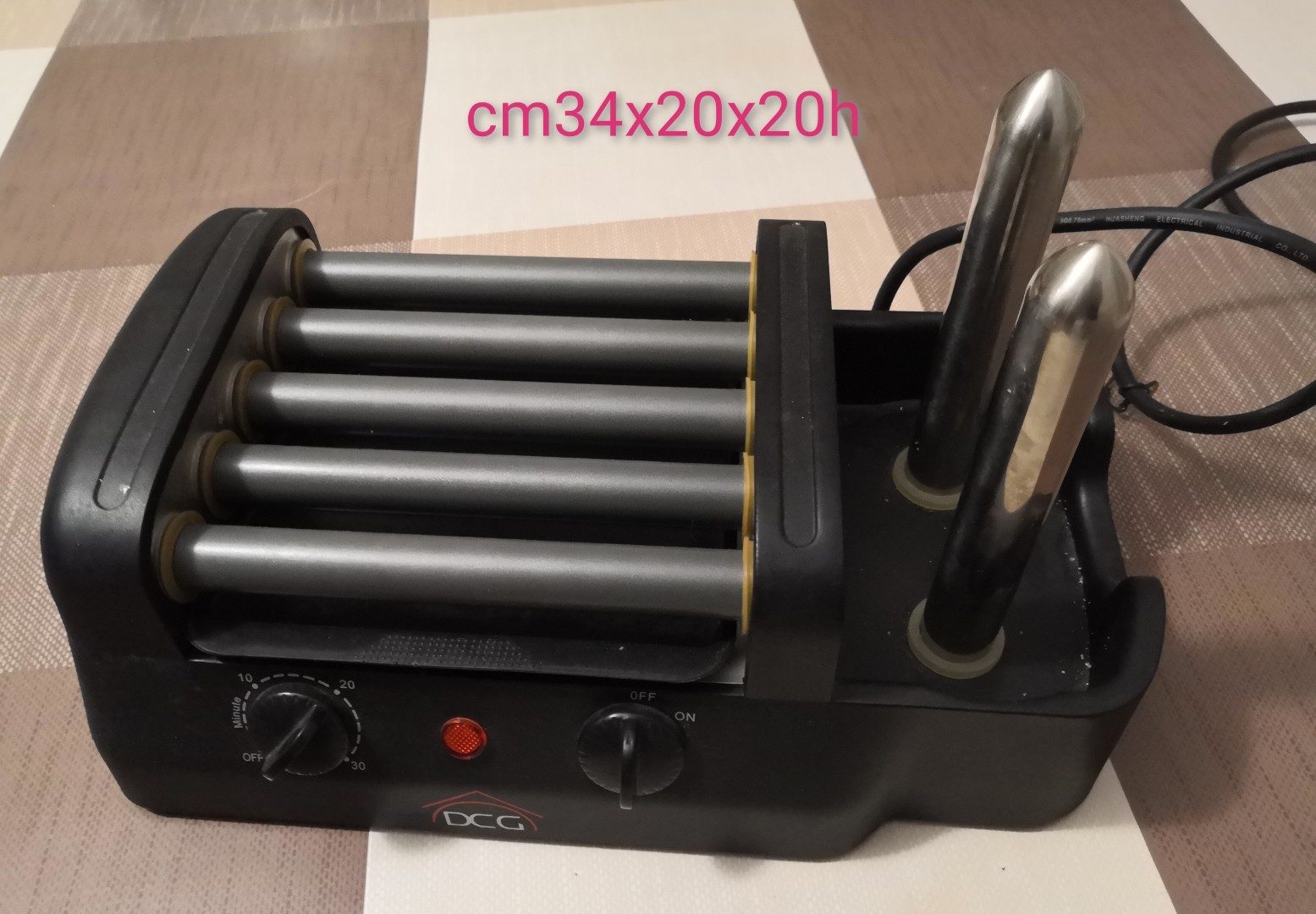 Macchina per HotDog - Hot Dog Maker Electric Roller Grill cm34x20x20h image 5