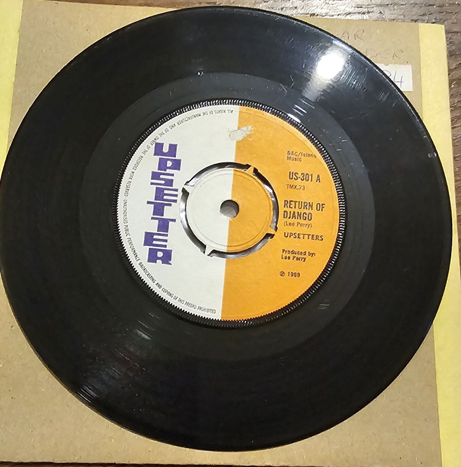 Upsetters Return Of Django Upsetters US-301 7" Vinyl Single