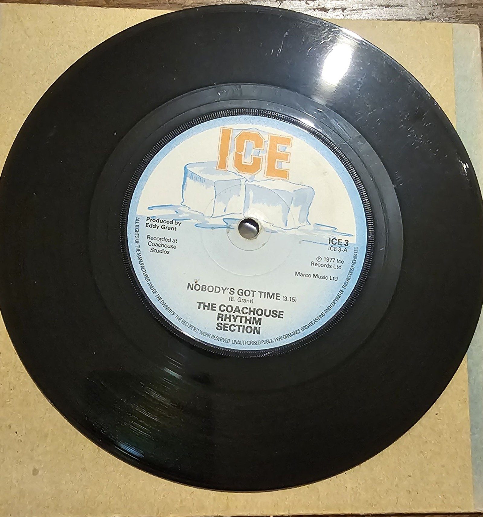 The Coachouse Rhythm Section Nobody's Got Time Ice Records ICE 3 A 7"