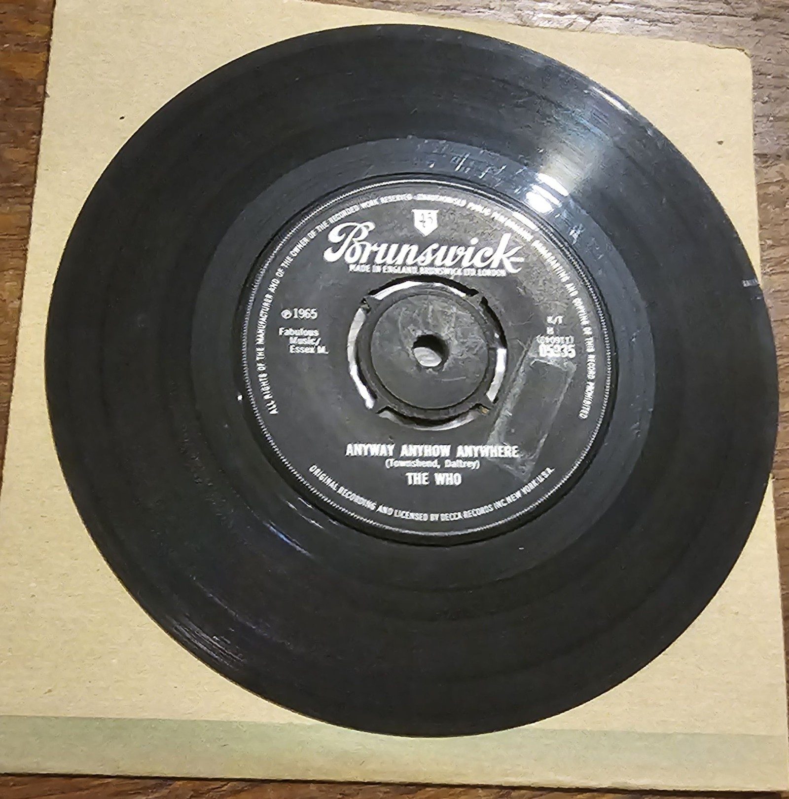 The Who Daddy Rolling Stone Brunswick 05935 7" Vinyl Single image 2