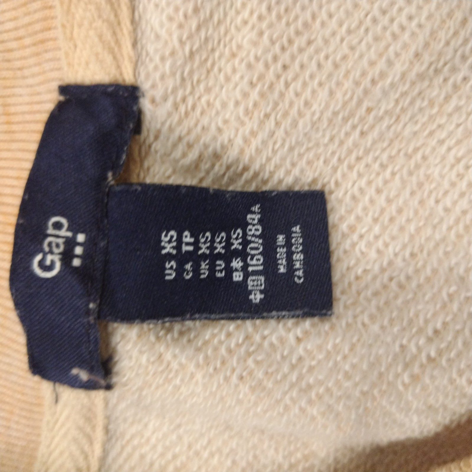 Gap Kids Beige Floral Logo Sweatshirt XS image 3