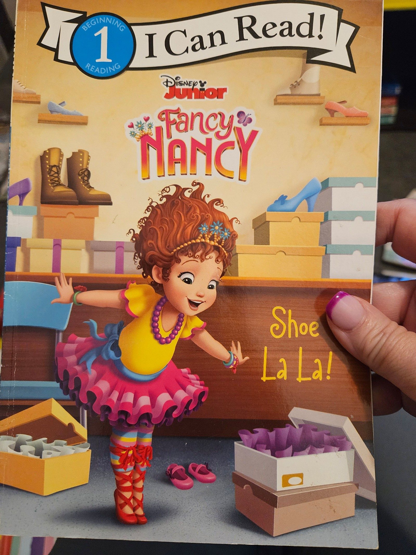 Disney Junior Fancy Nancy Shoe La La! Beginning 1 I Can Read Book