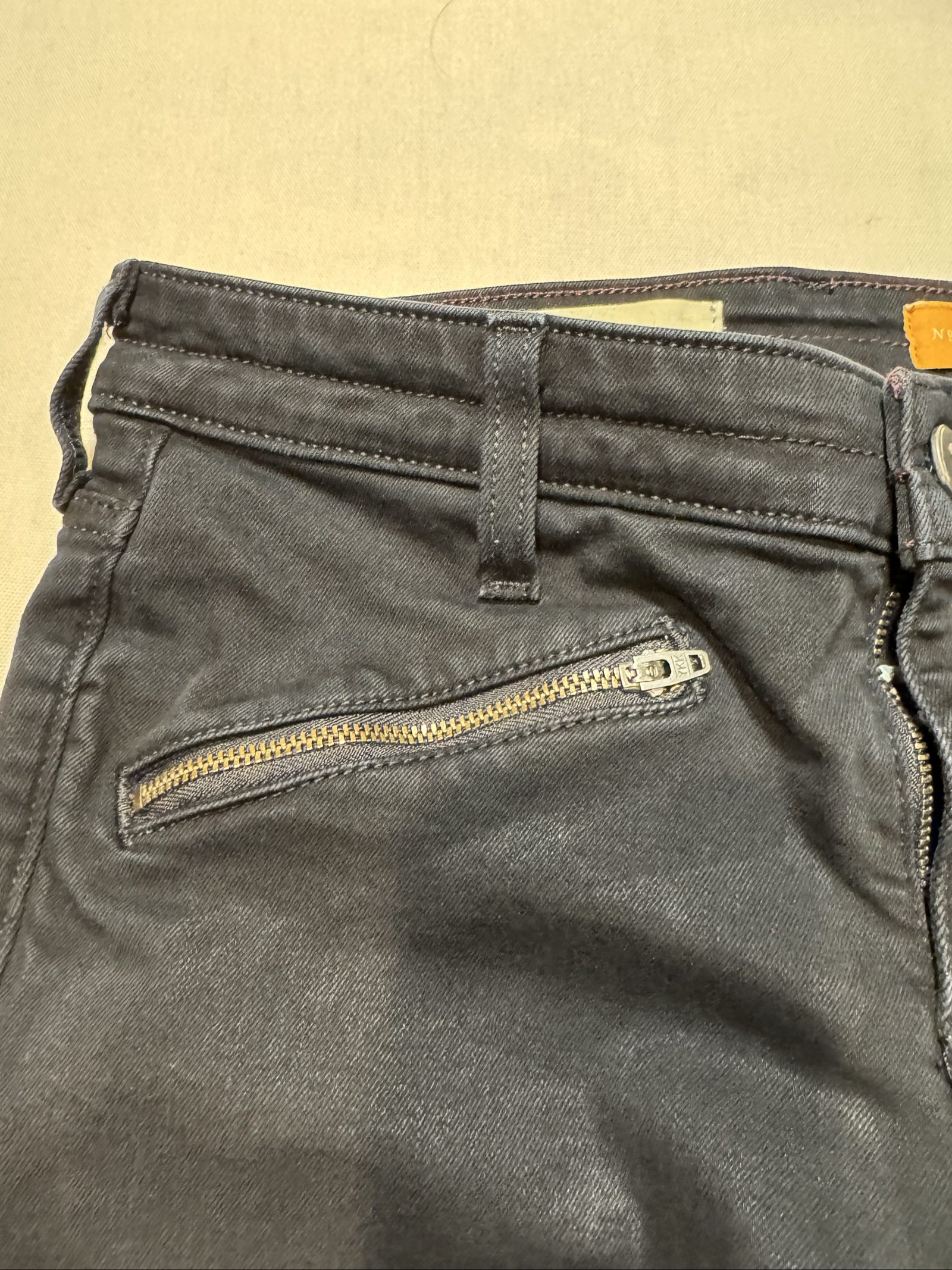 Women’s Pilcro and the Letterpress No. 27 Moto Skinny Jeans - Black - Size 27 image 5