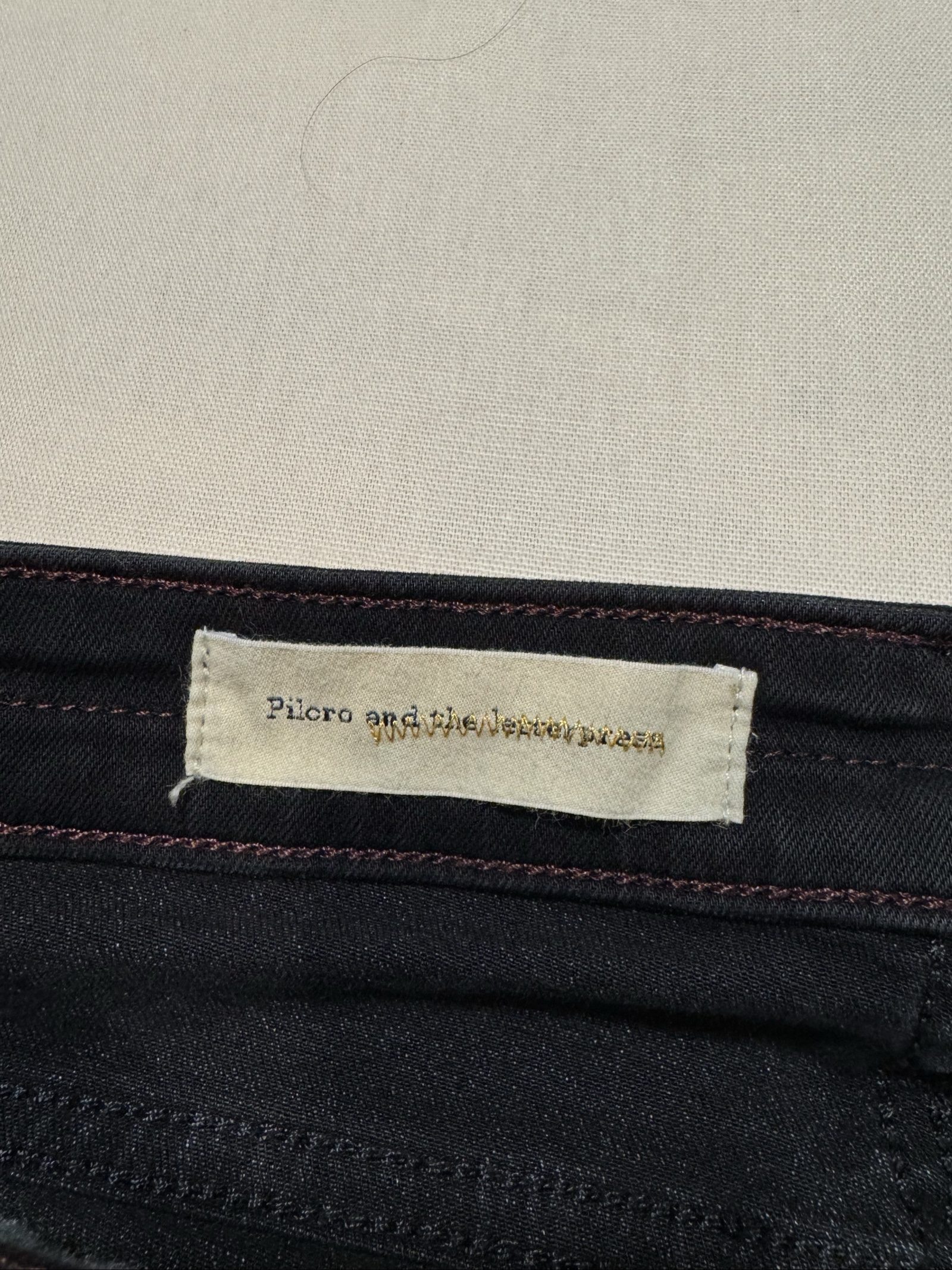 Women’s Pilcro and the Letterpress No. 27 Moto Skinny Jeans - Black - Size 27 image 7
