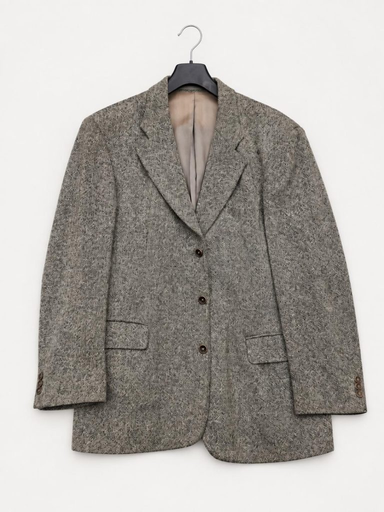 BOSS Herren Grau Wollblazer Größe 52 Lambswool