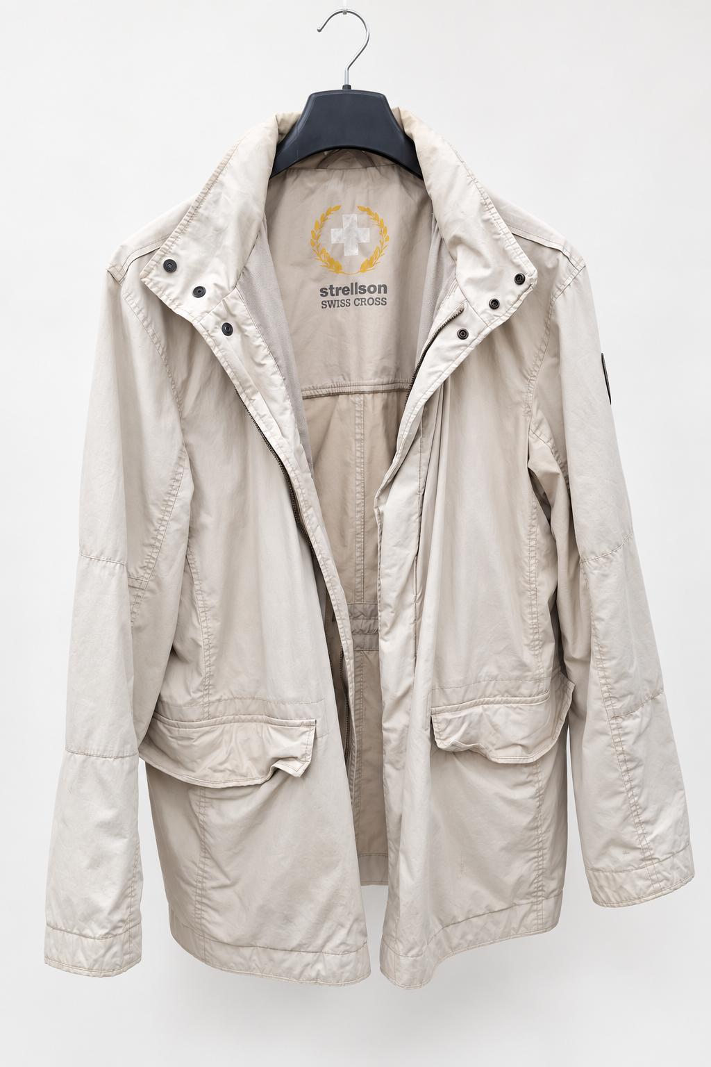 Strellson Herren Beige Übergangsjacke Größe 52 Swiss Cross