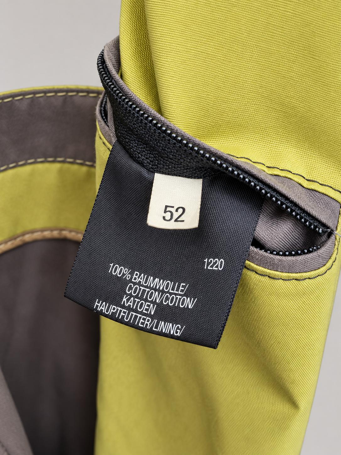 Grauer Herren Mantel Baumwolle Größe 52 klassisch mit Gürtel image 3
