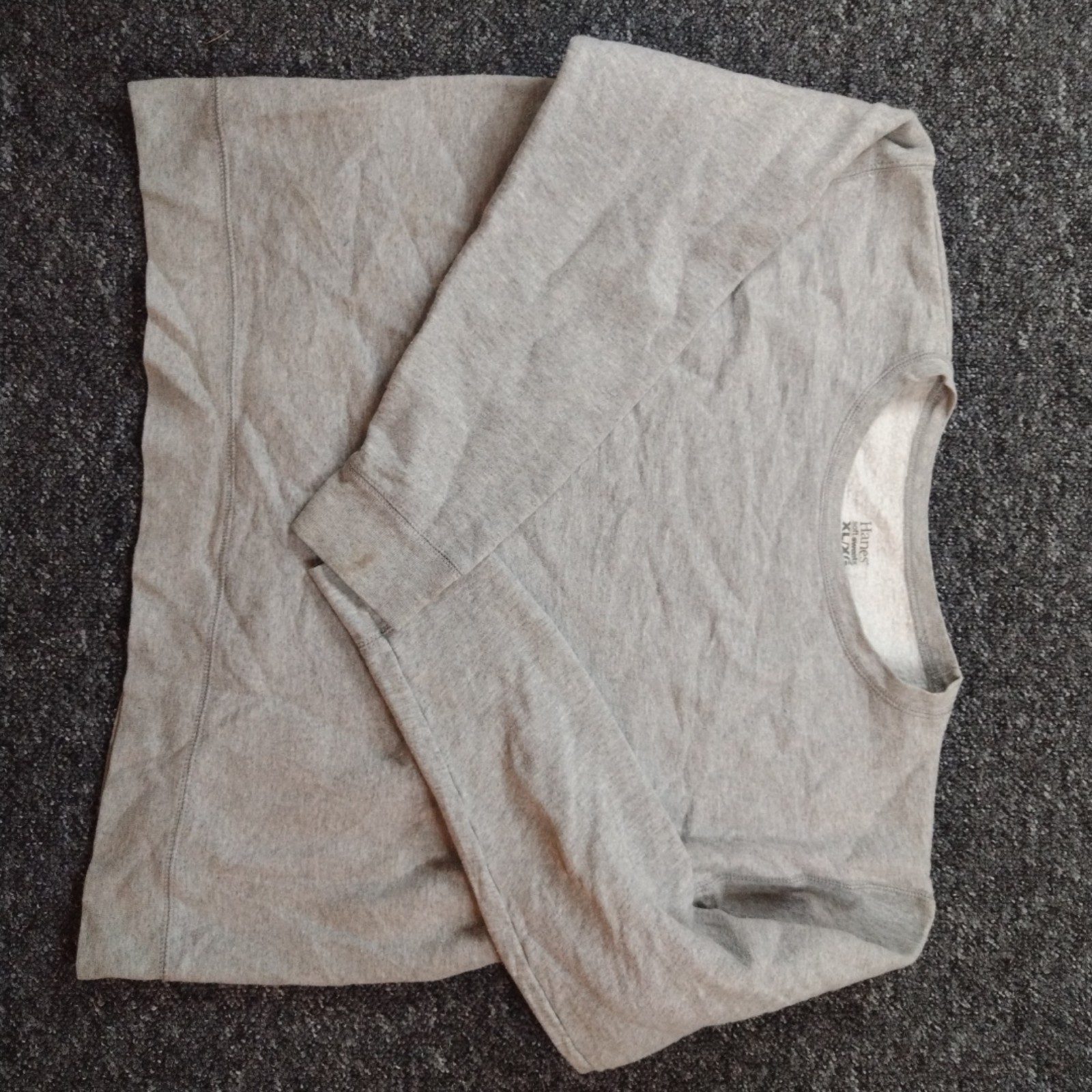 Hanes Grey Soft Sweats Sweatshirt XL Unisex
