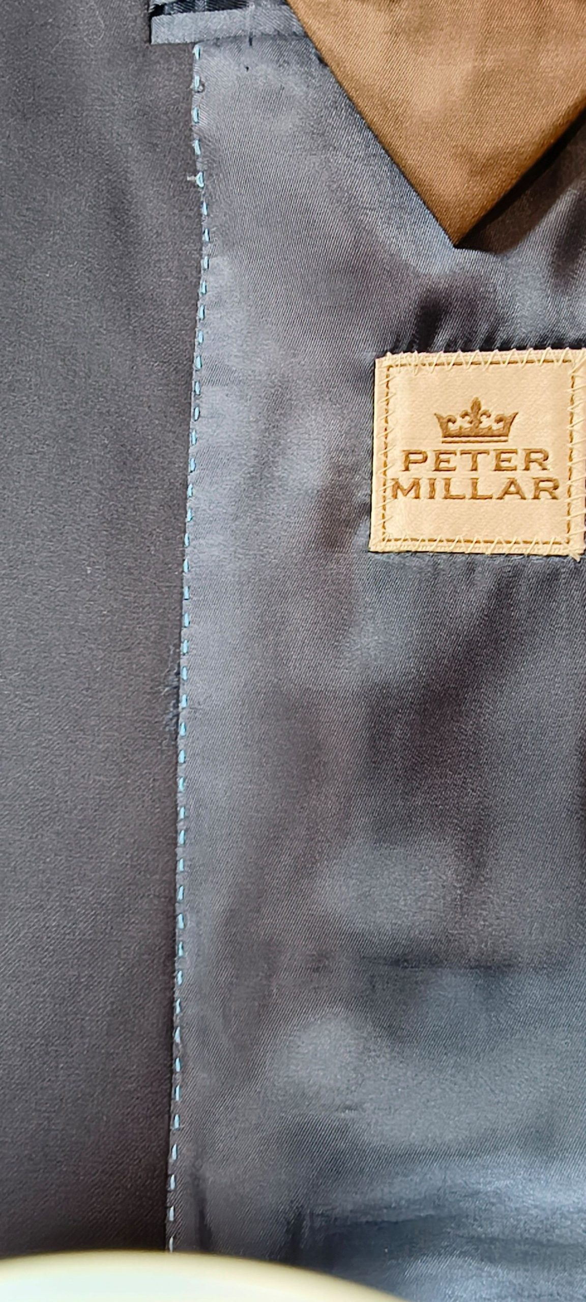 Peter Millar Men's Navy Wool Sportscoat Blazer Size 42 Made in Canada image 3