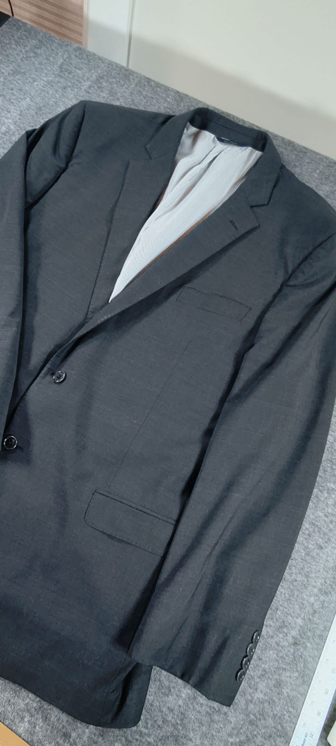 Brooks Brothers Dark Grey Madison Fit Explorer Wool Blazer Size 48L image 7
