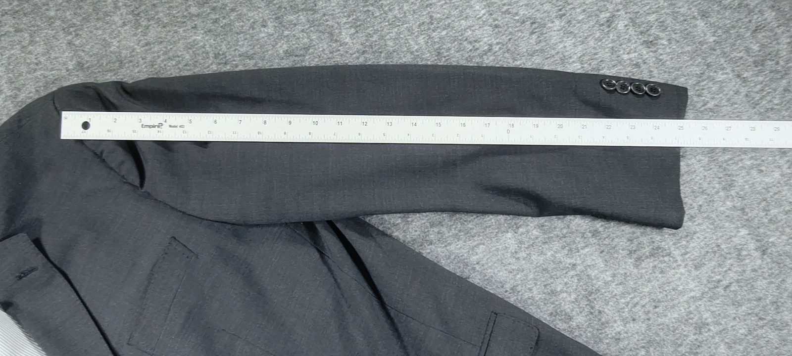 Brooks Brothers Dark Grey Madison Fit Explorer Wool Blazer Size 48L image 9