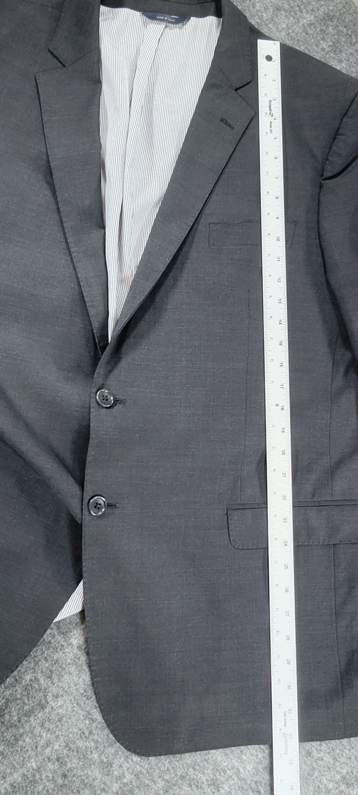 Brooks Brothers Dark Grey Madison Fit Explorer Wool Blazer Size 48L image 10