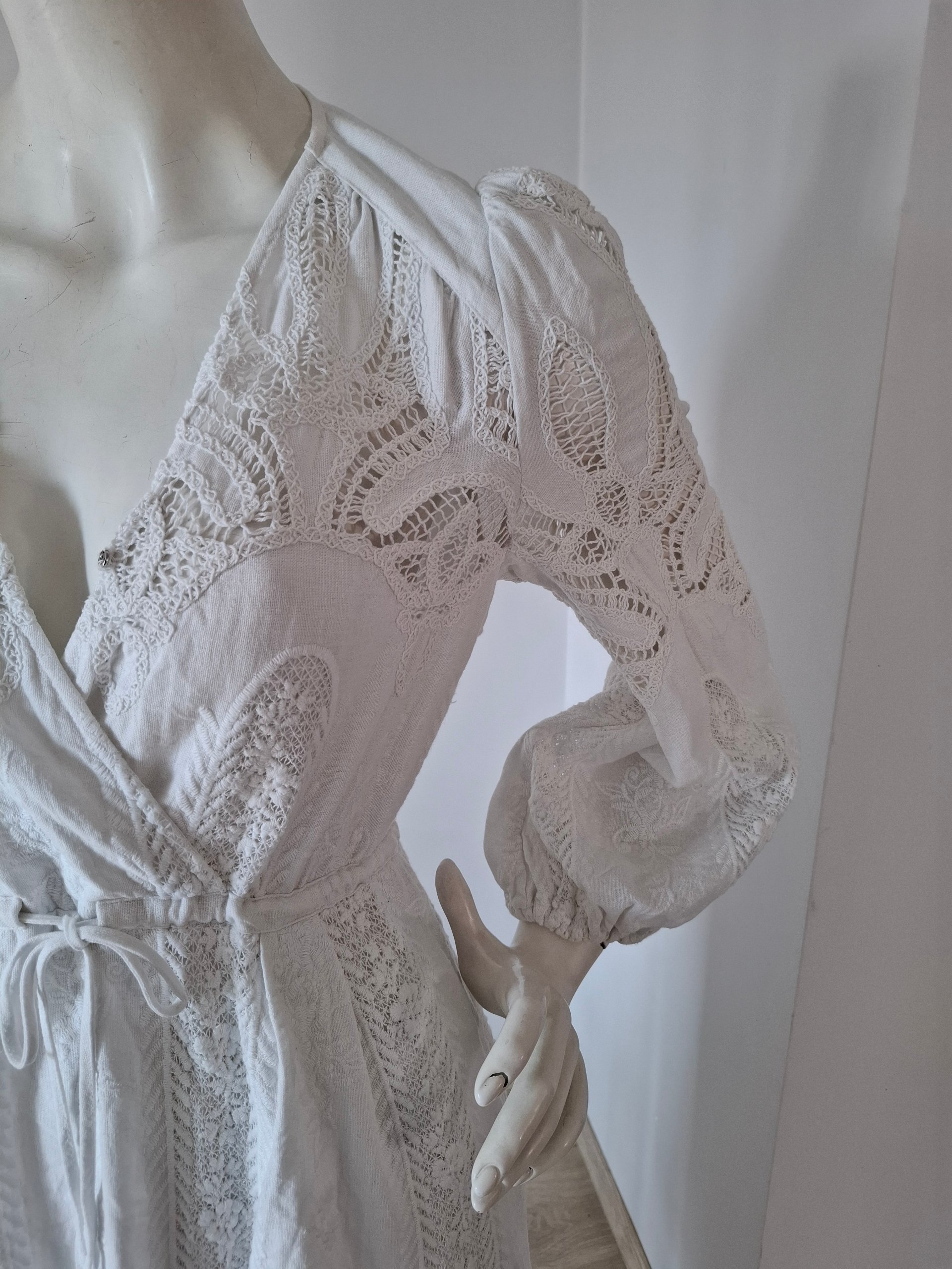 New ba&sh Eloise Lace Midi Dress Size S image 4