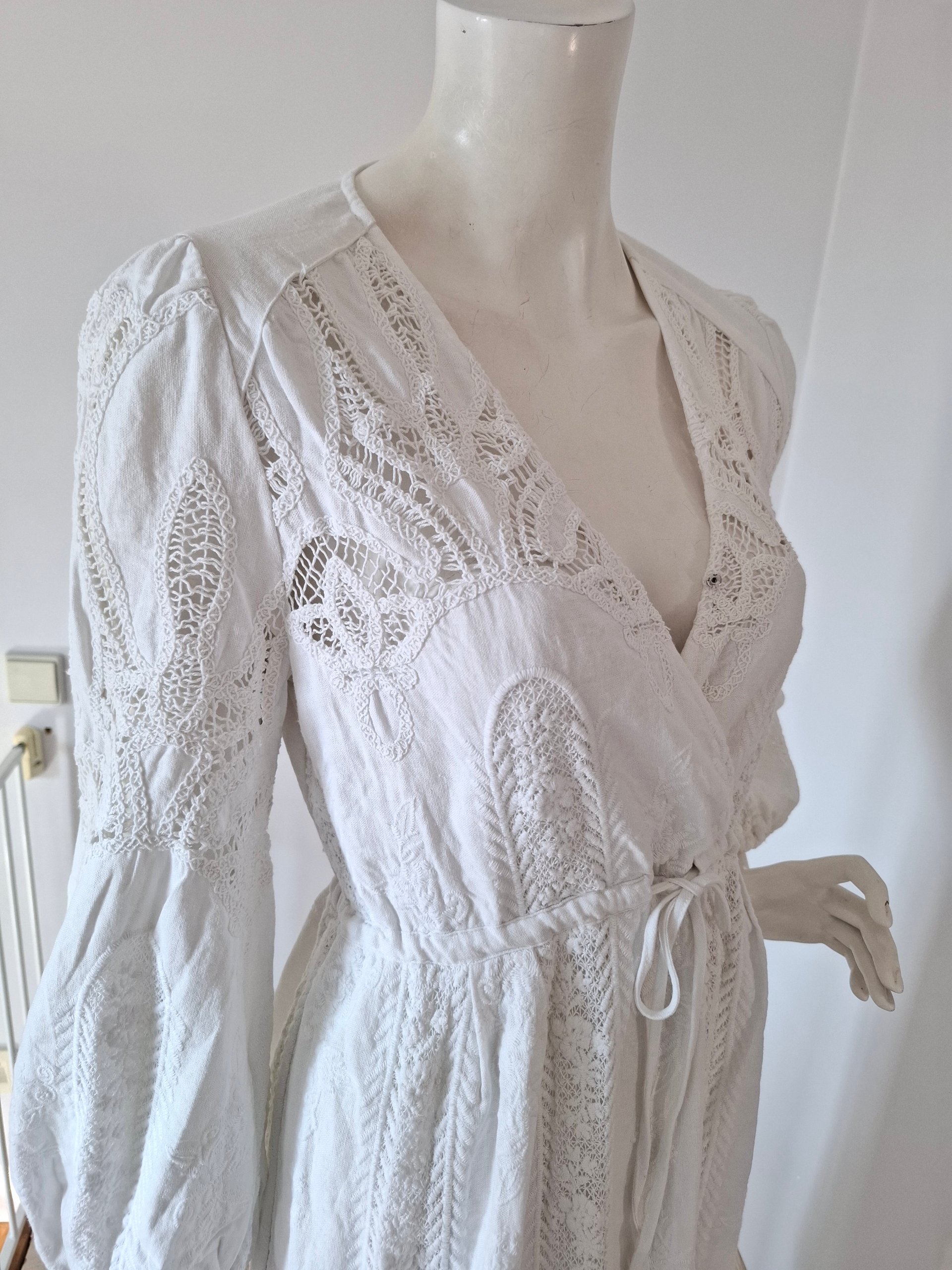 New ba&sh Eloise Lace Midi Dress Size S image 5