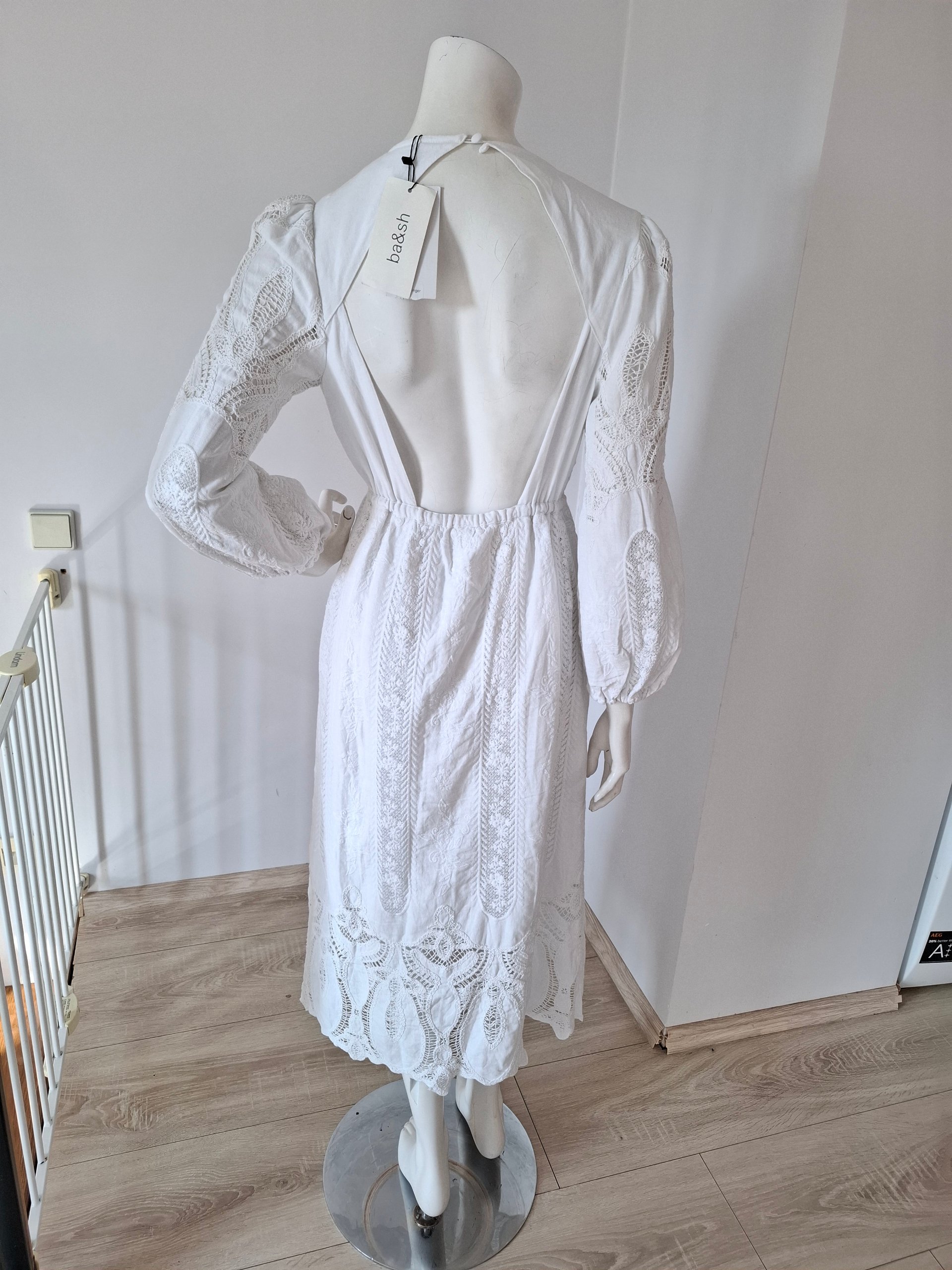 New ba&sh Eloise Lace Midi Dress Size S image 6