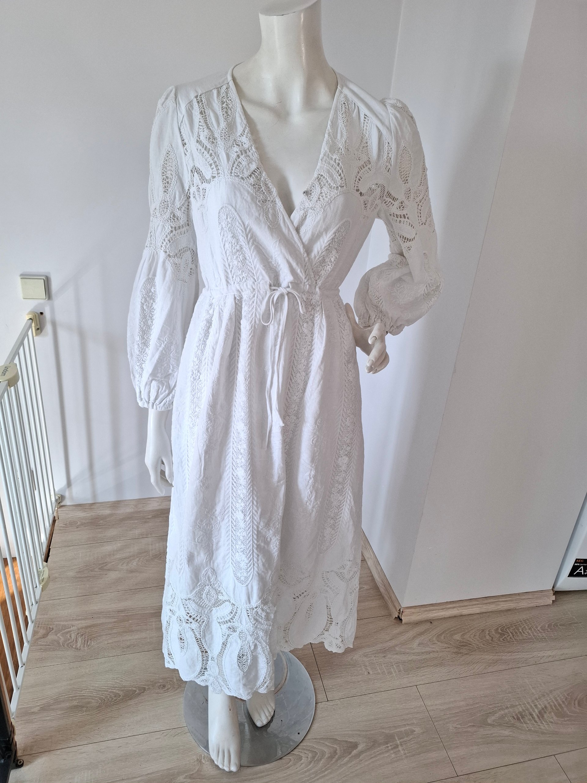 New ba&sh Eloise Lace Midi Dress Size S image 8