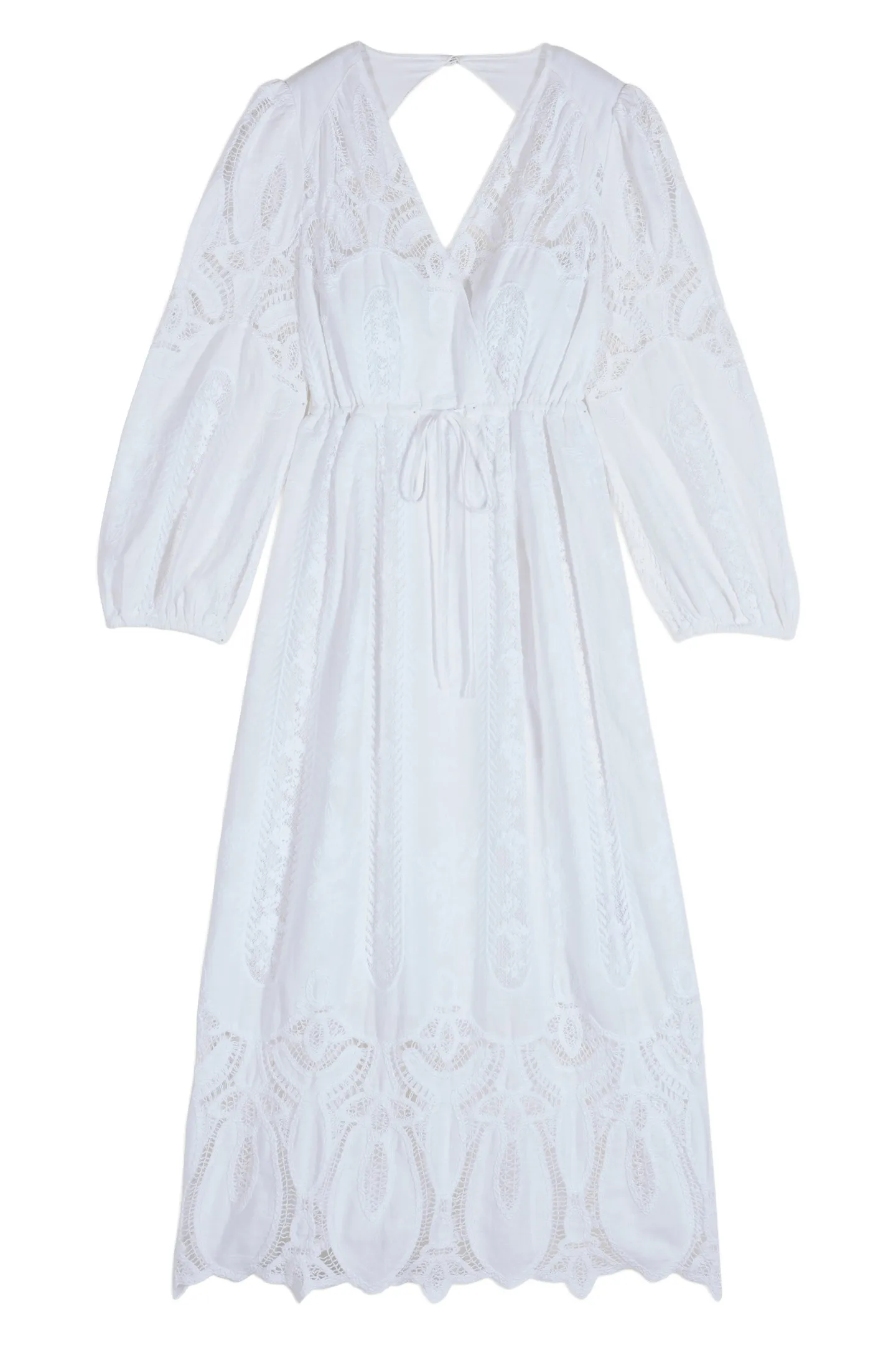 New ba&sh Eloise Lace Midi Dress Size S