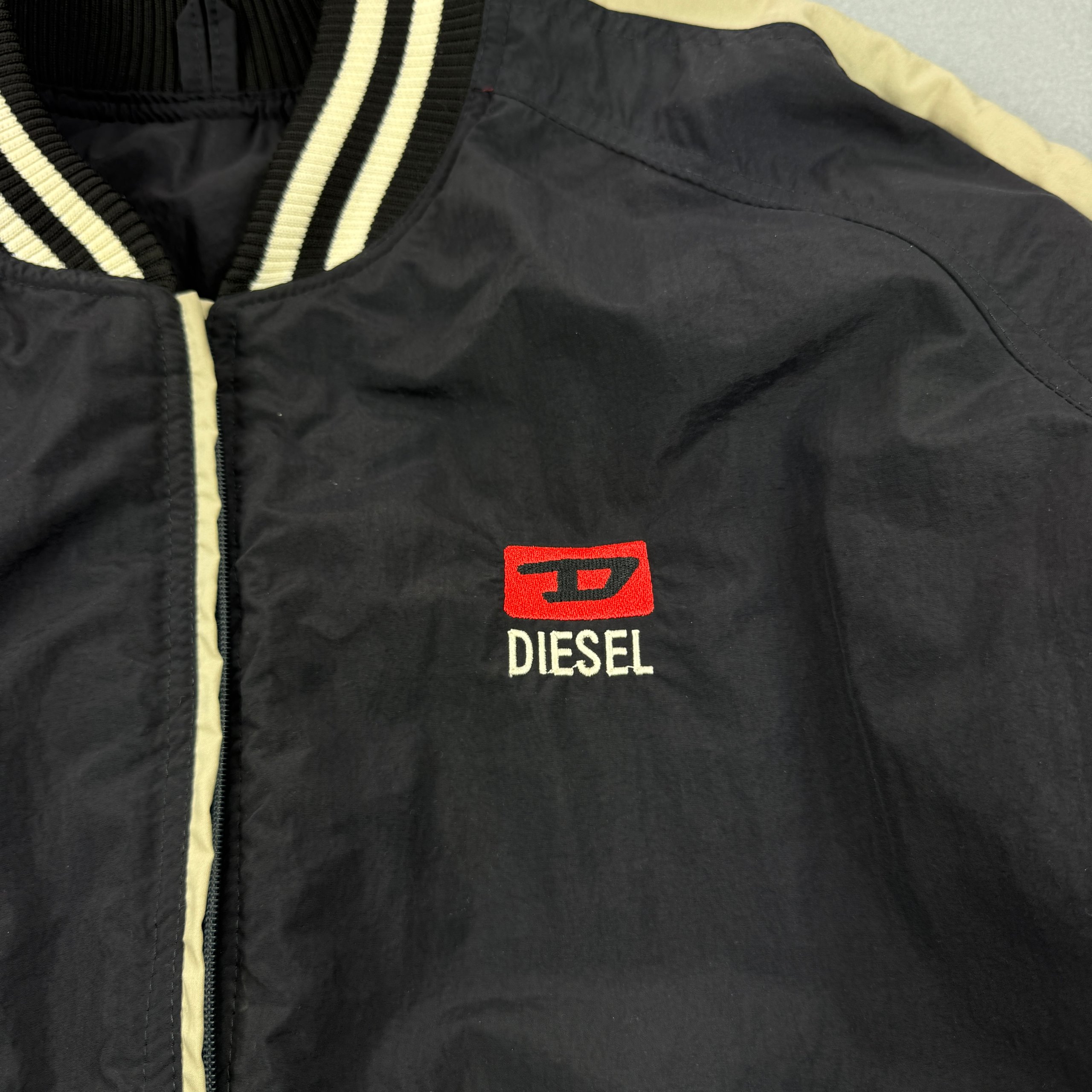 Vintage Diesel Denim Division Warm Oversize Nylon Bomber Jacket Size XL image 8