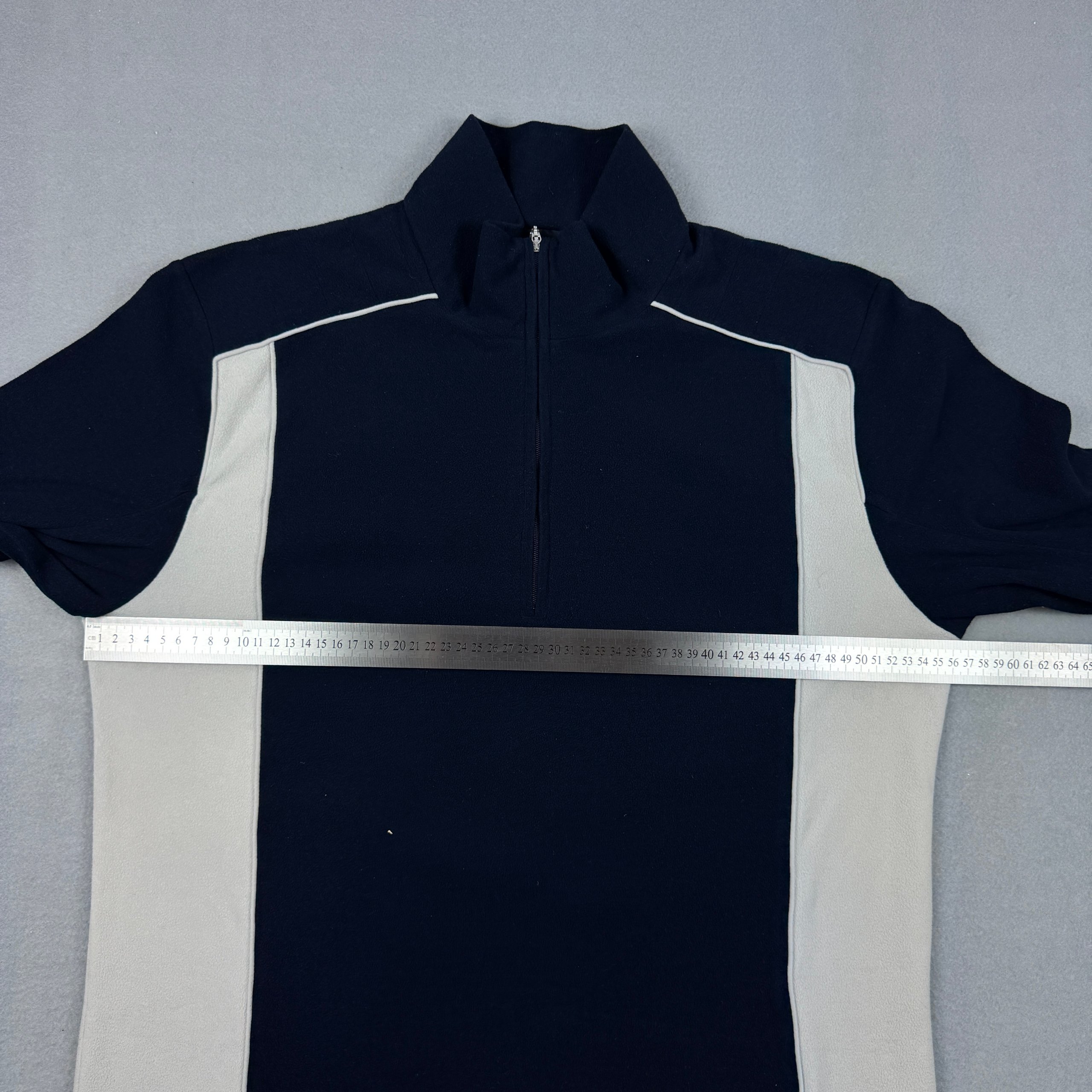 Bogner Sports Blue / White Warm Fleece 1/4 Zip Pullover Size L image 6
