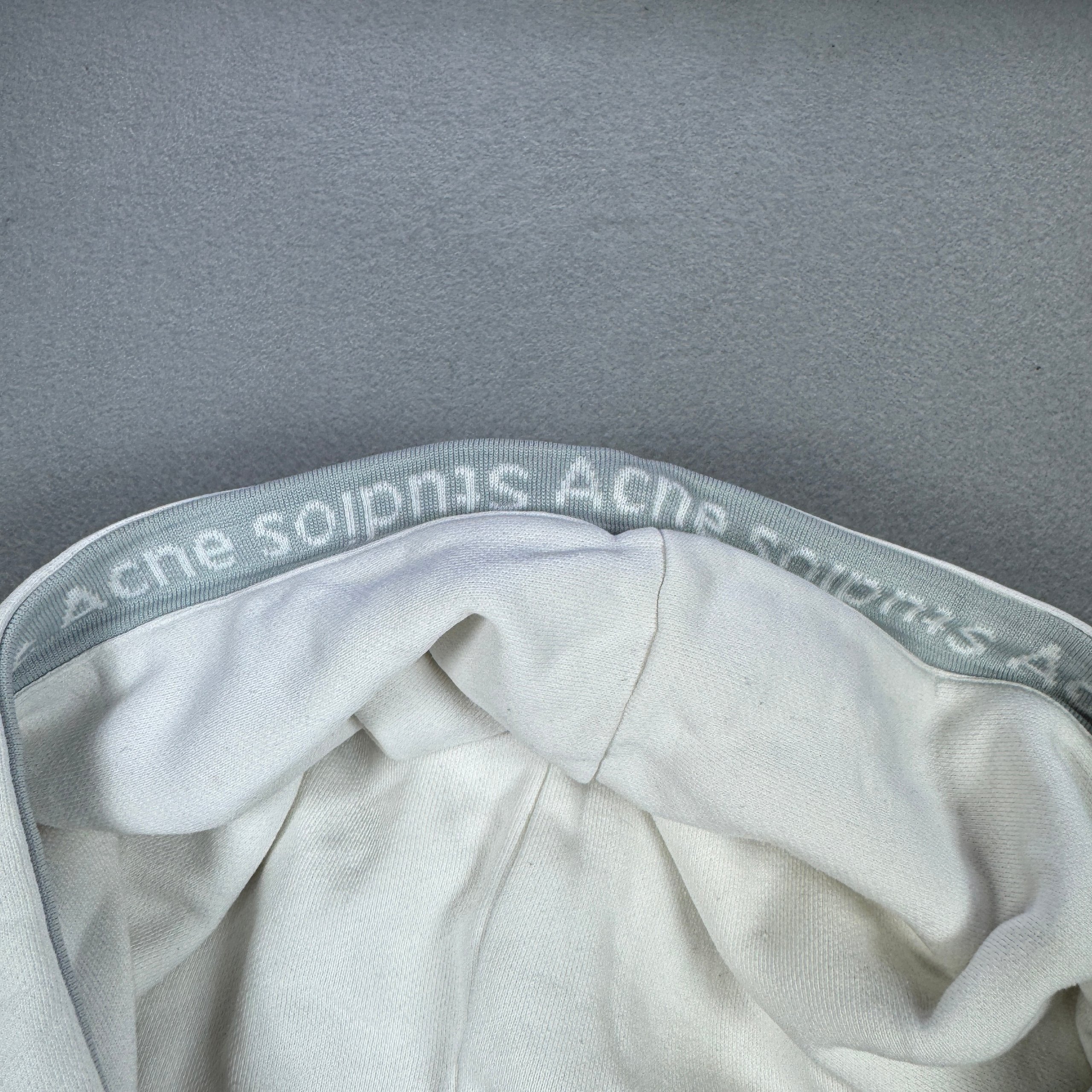 Acne Studios Yala Oversize White Heavy Cotton Hoodie Men`s Size S-M image 9