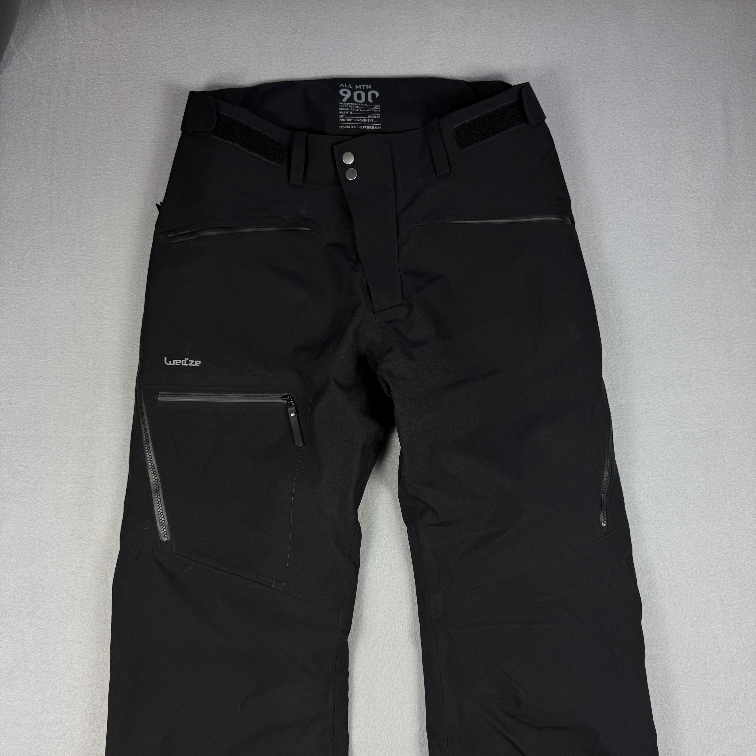 Wed'ze 900 Recco Black Ski Snow Pants Weather-Resistant Size L image 3