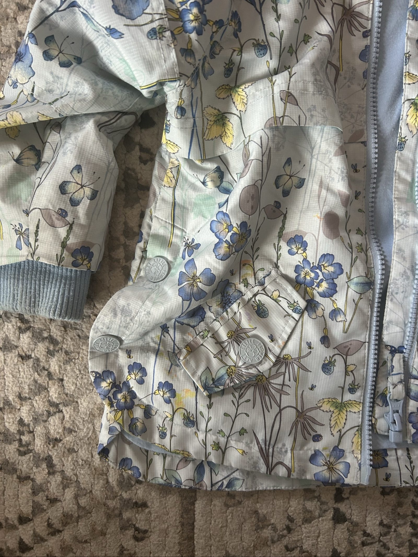 Next Kids' Blue Floral Hooded Jacket Age 3-4 Years image 5