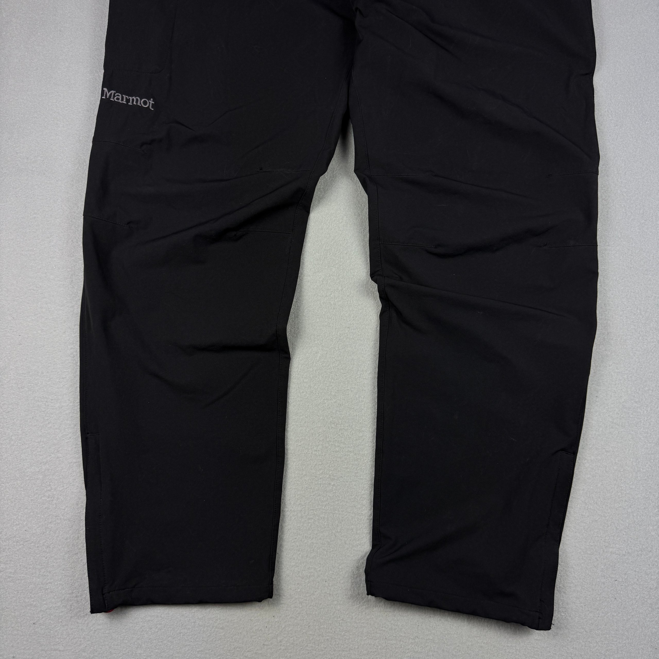 Marmot Black Softshell Trekking Trousers Pants Size 58 / XXL image 3