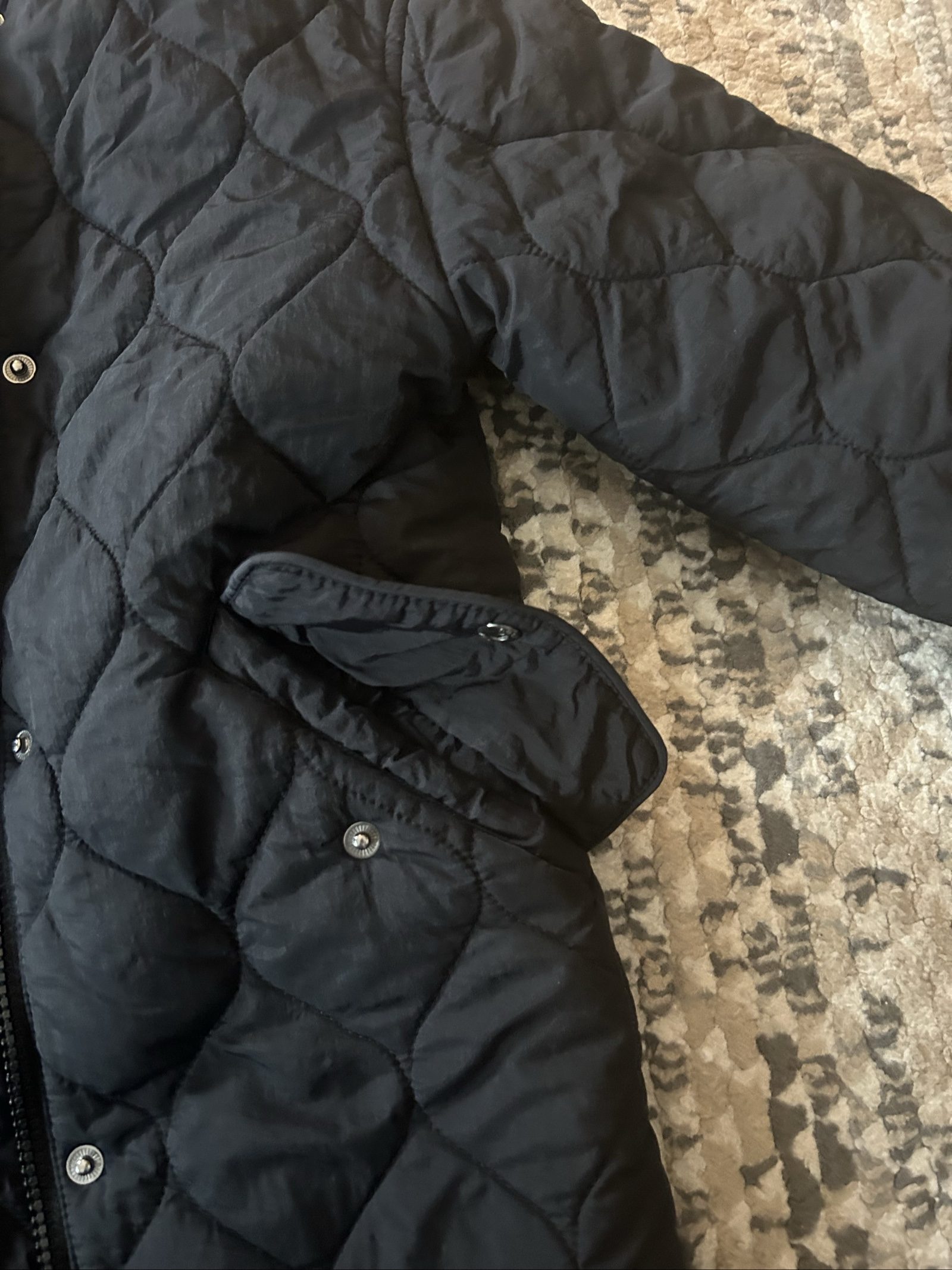 Next Black Quilted Coat Girls 5 Yrs image 5