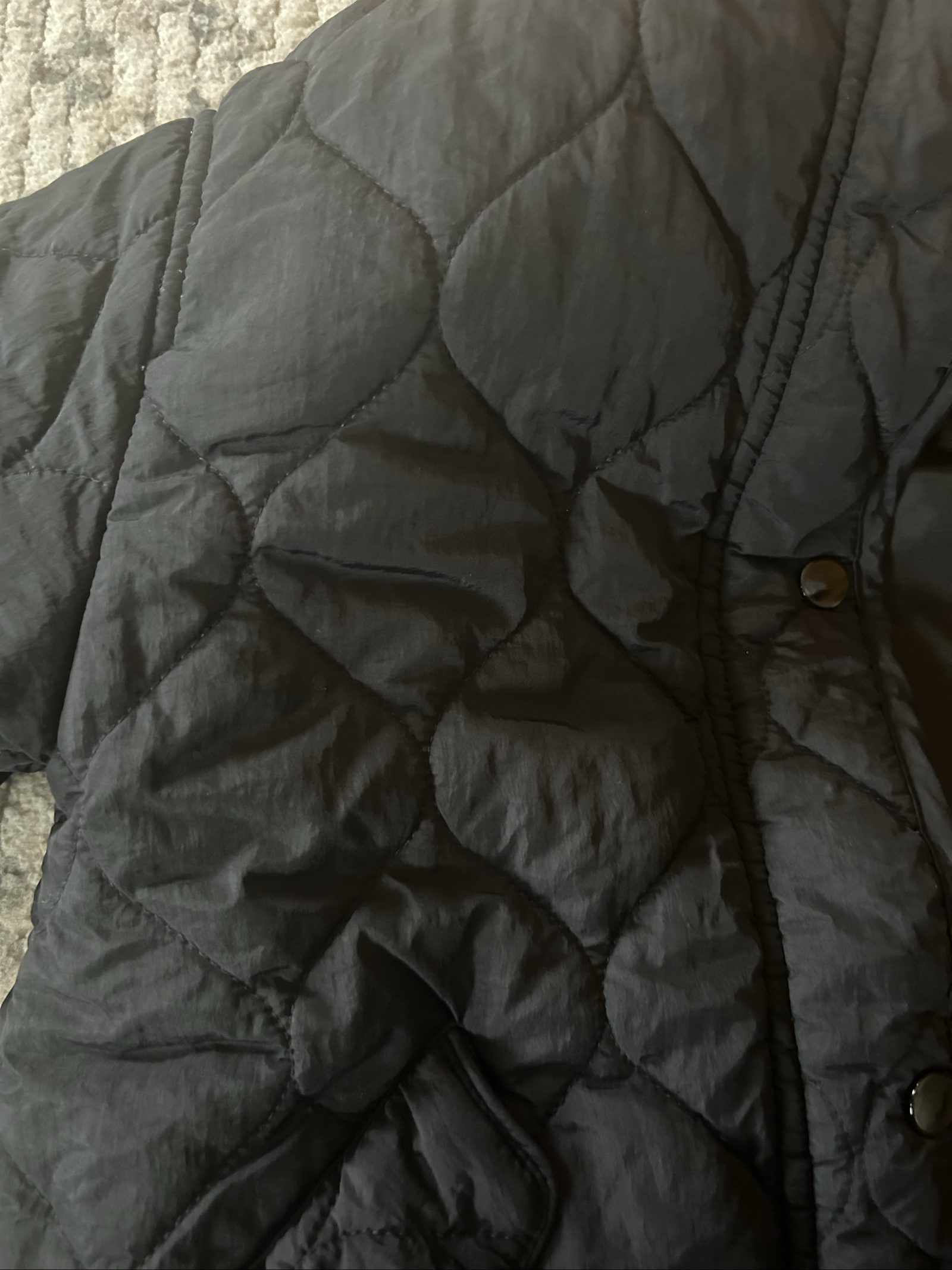 Next Black Quilted Coat Girls 5 Yrs image 7