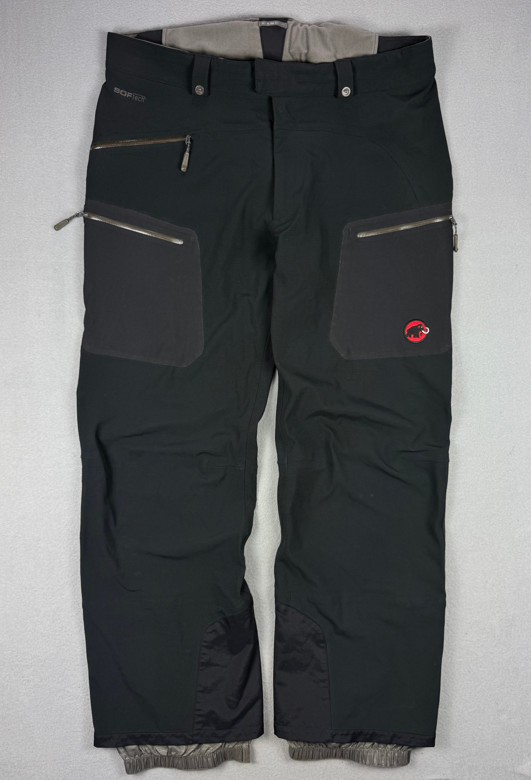 Mammut Softech Black Softshell Hiking Ski Pants Size 56 / XXL