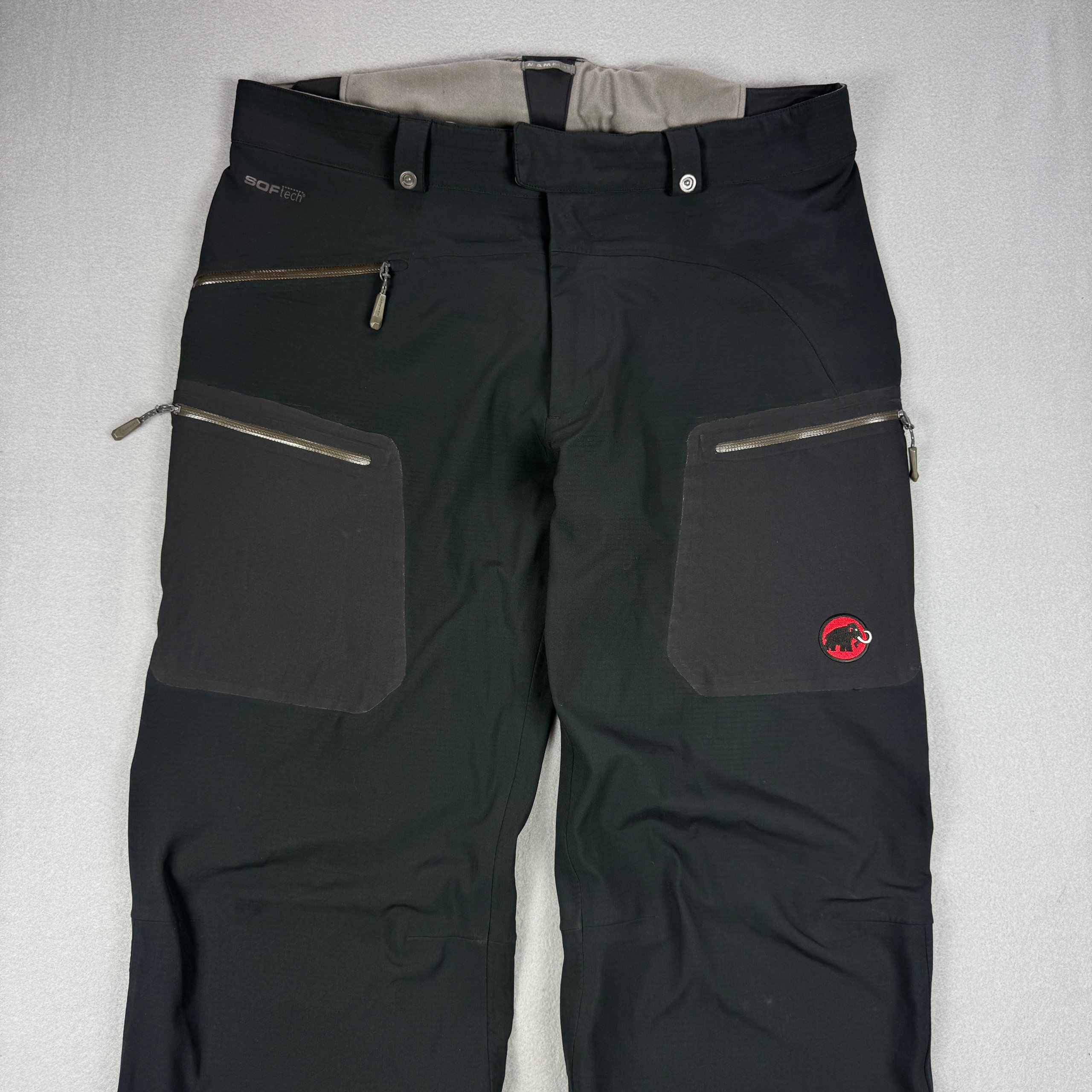 Mammut Softech Black Softshell Hiking Ski Pants Size 56 / XXL image 5