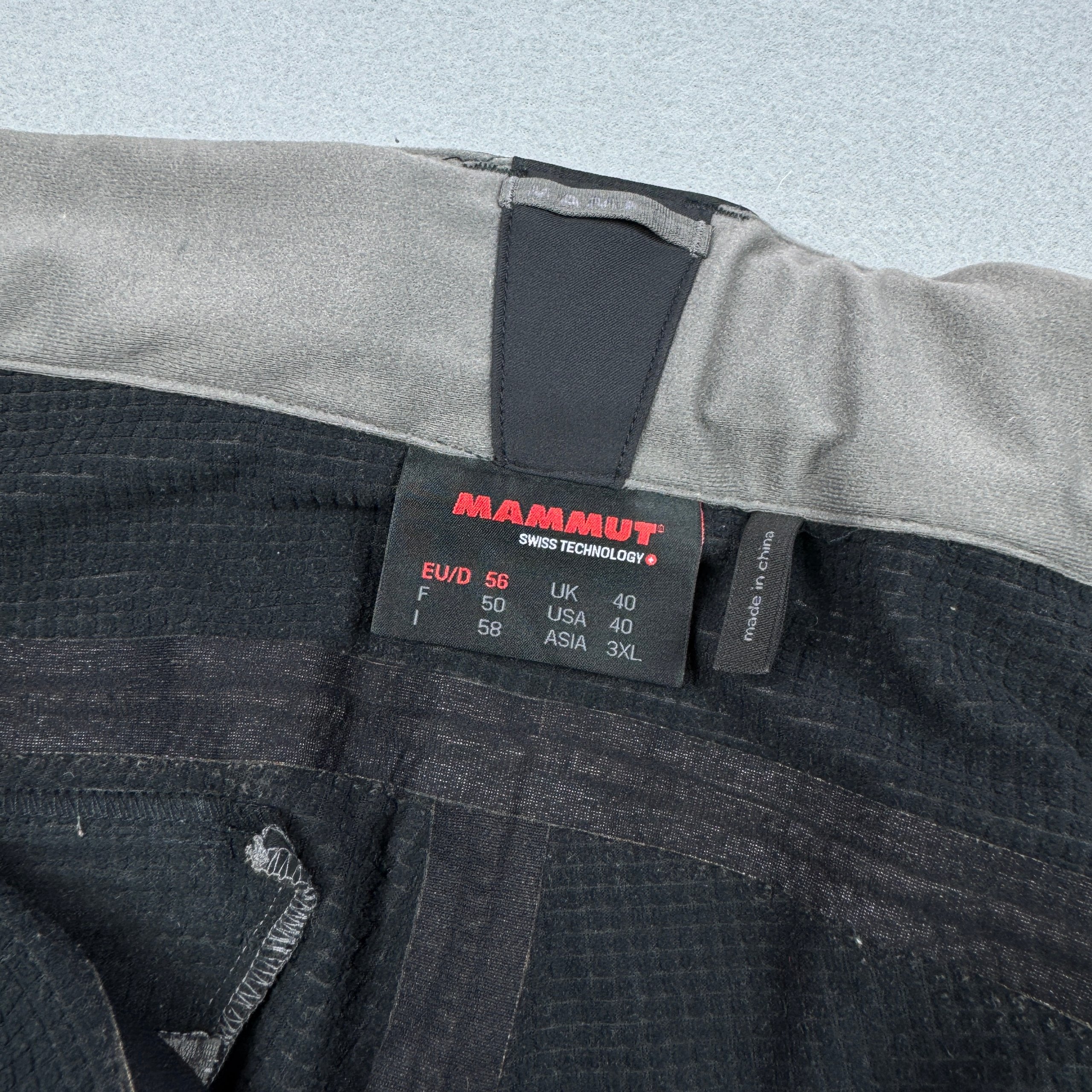 Mammut Softech Black Softshell Hiking Ski Pants Size 56 / XXL image 10
