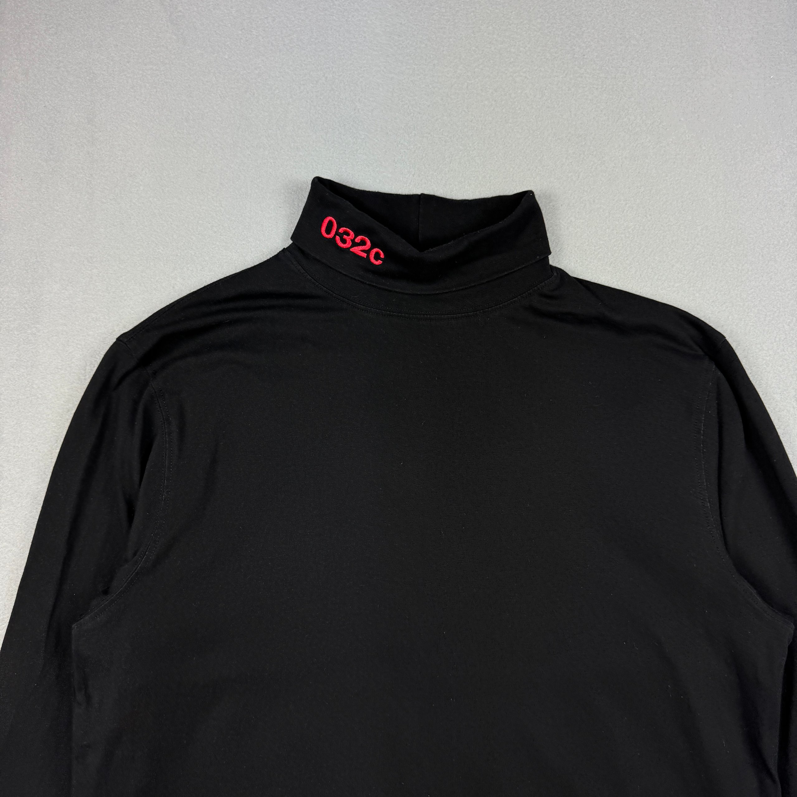 032c Black Turtleneck Long Sleeve Jumper Men`s Size L image 2