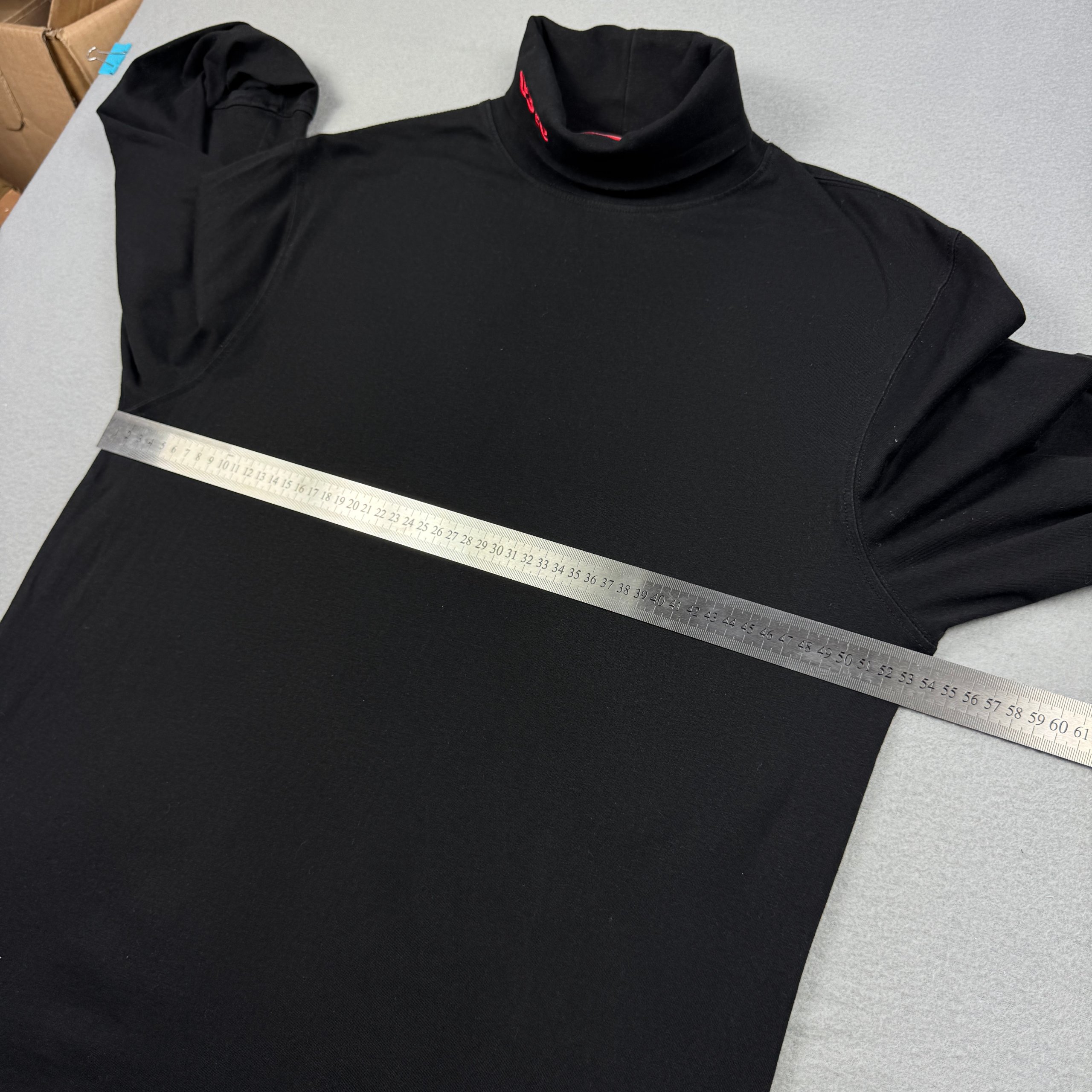 032c Black Turtleneck Long Sleeve Jumper Men`s Size L image 4