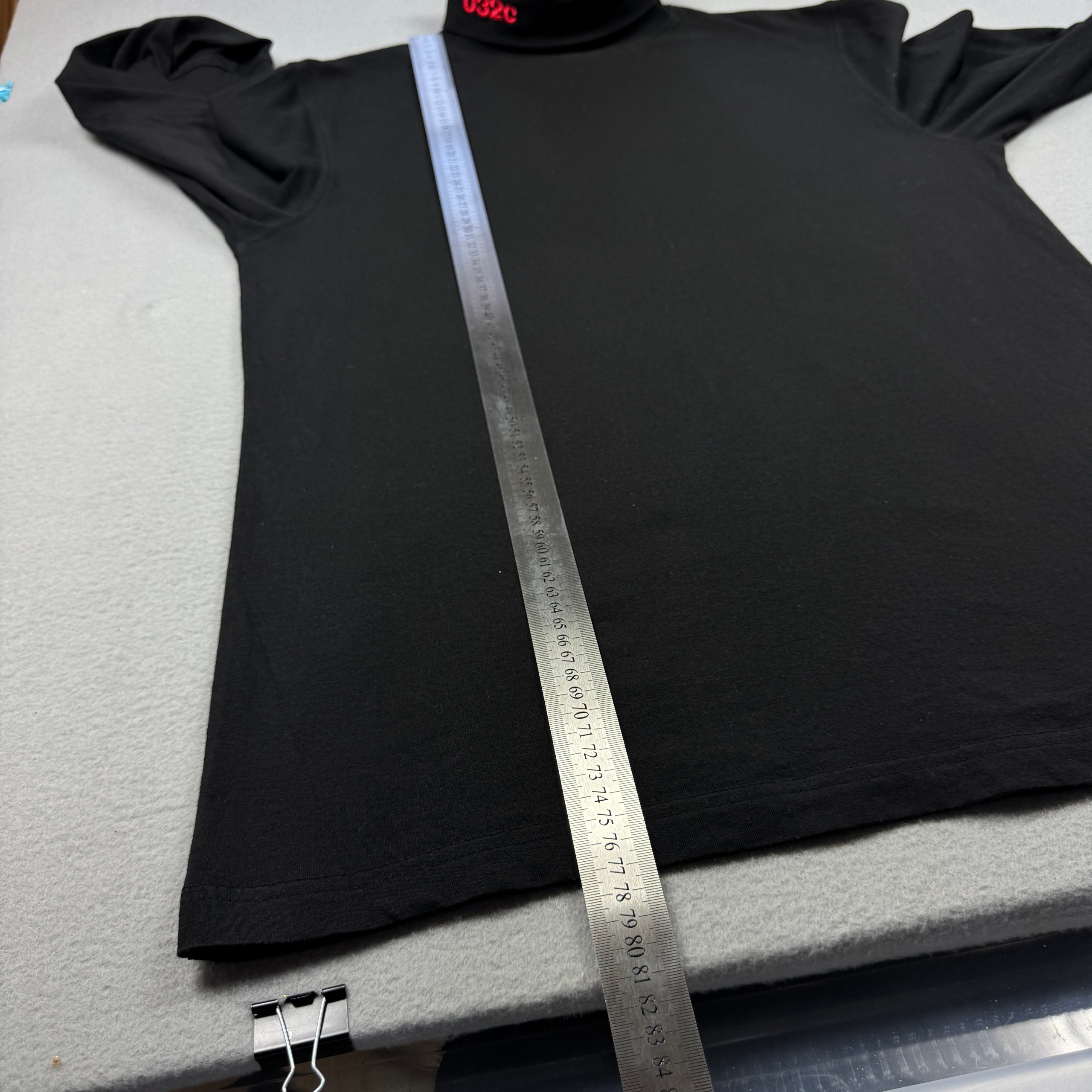 032c Black Turtleneck Long Sleeve Jumper Men`s Size L image 5