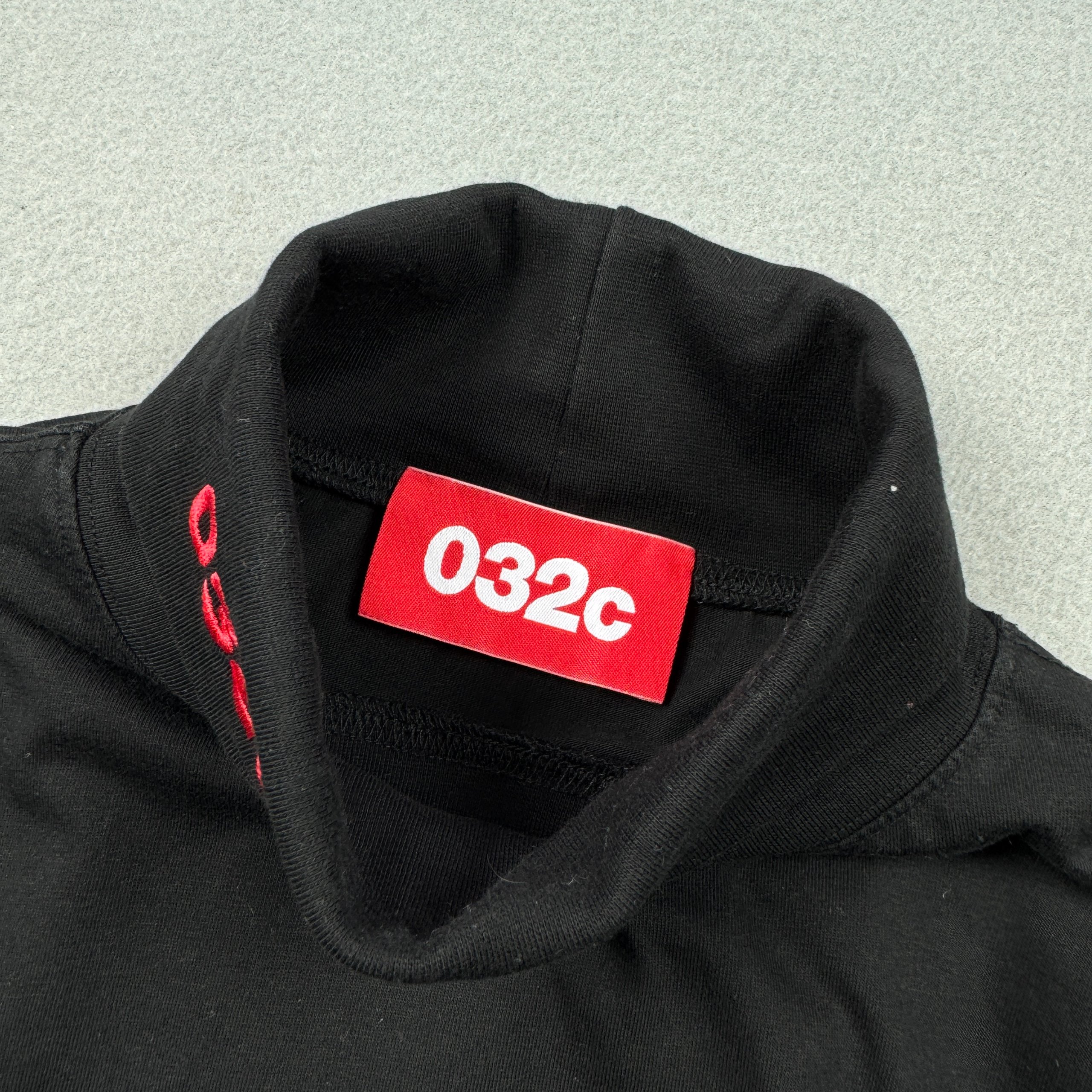 032c Black Turtleneck Long Sleeve Jumper Men`s Size L image 8