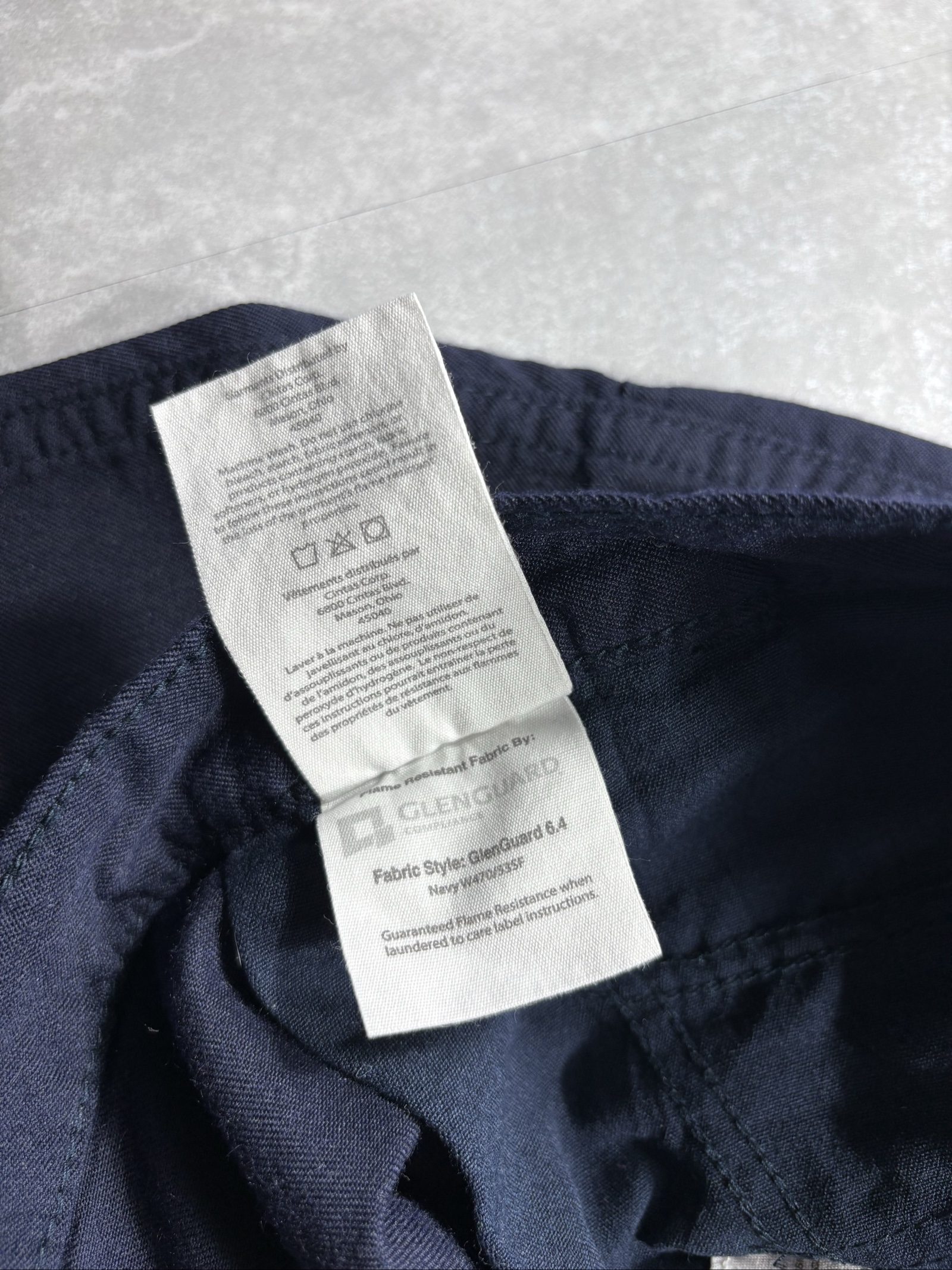 Carhartt Navy Blue Workwear FireGuard Trousers W38 image 8