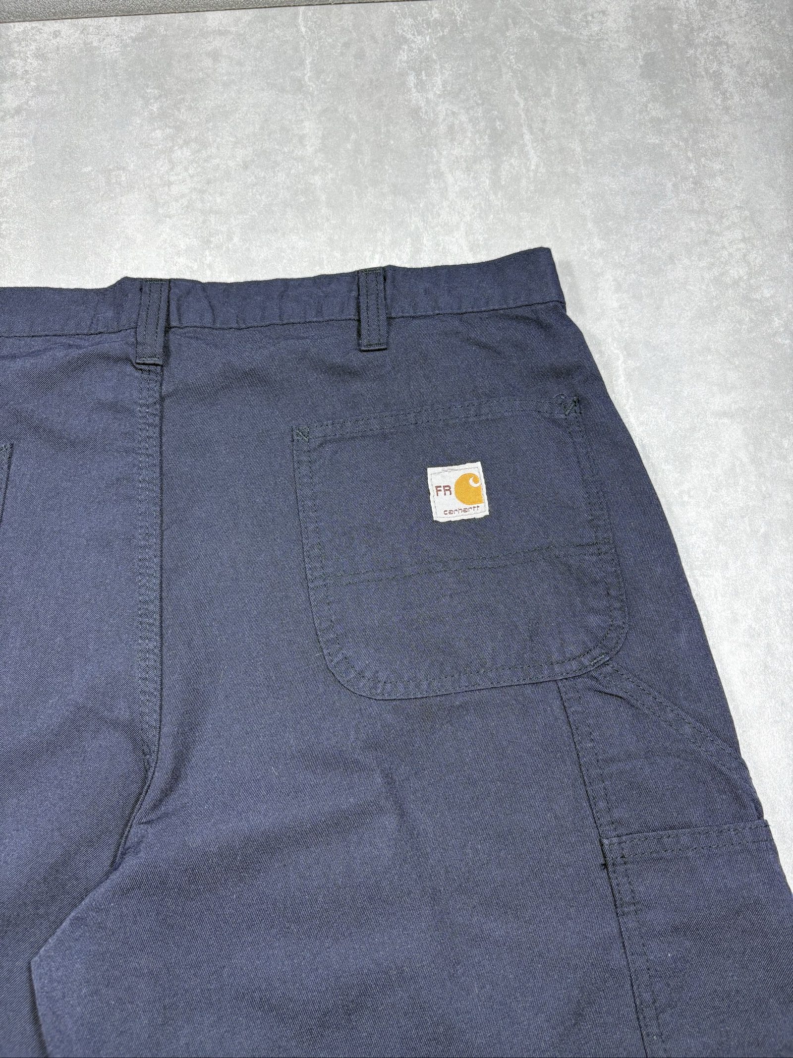 Carhartt Navy Blue Workwear FireGuard Trousers W38 image 3