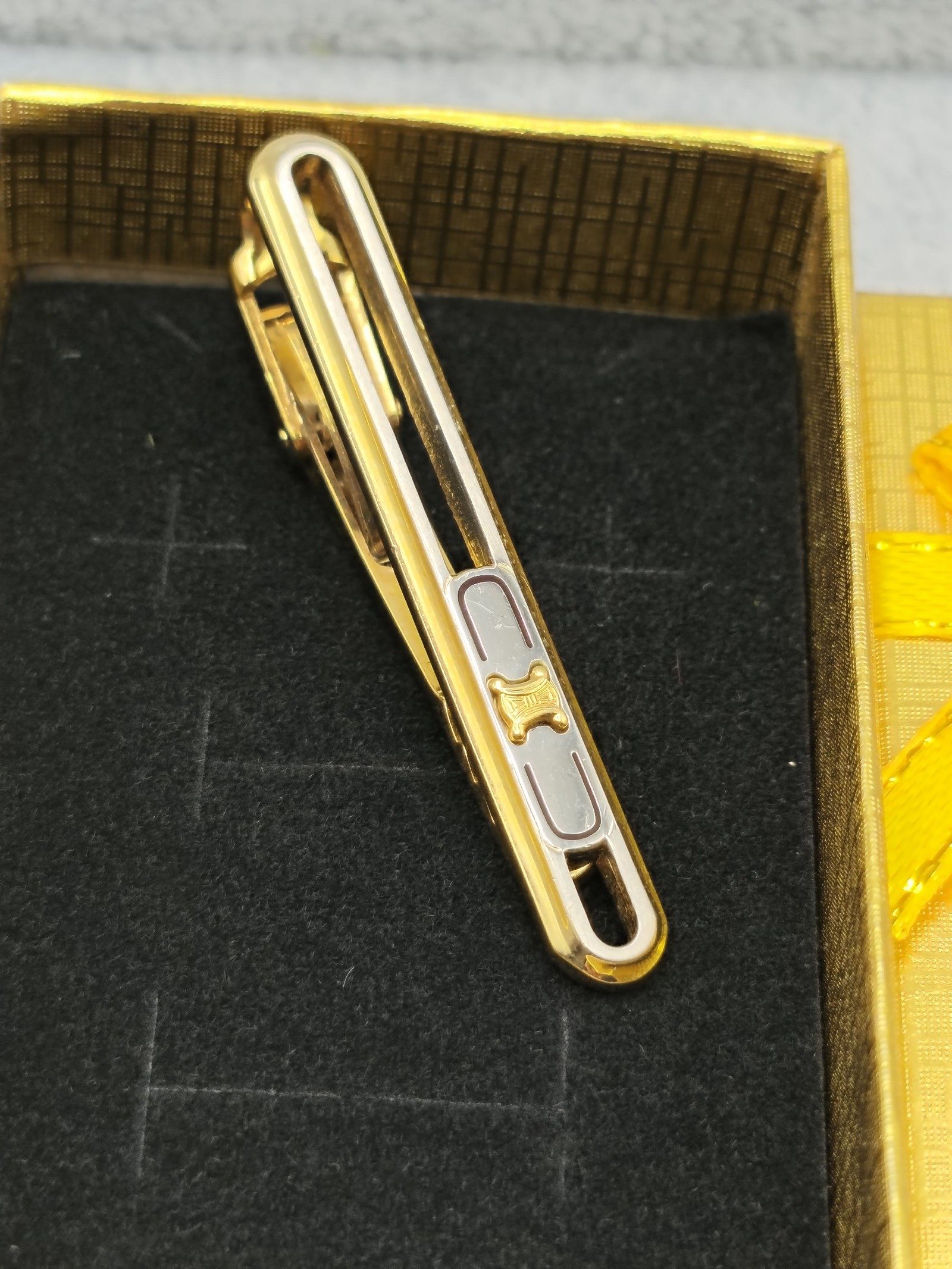 Celine Gold Tone Tie Clip image 2