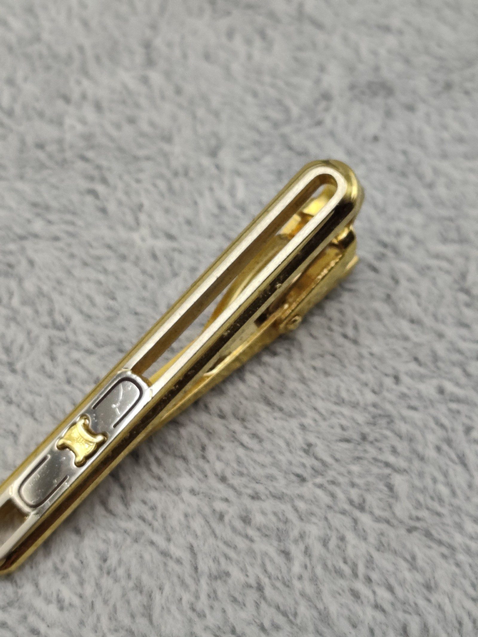 Celine Gold Tone Tie Clip image 6