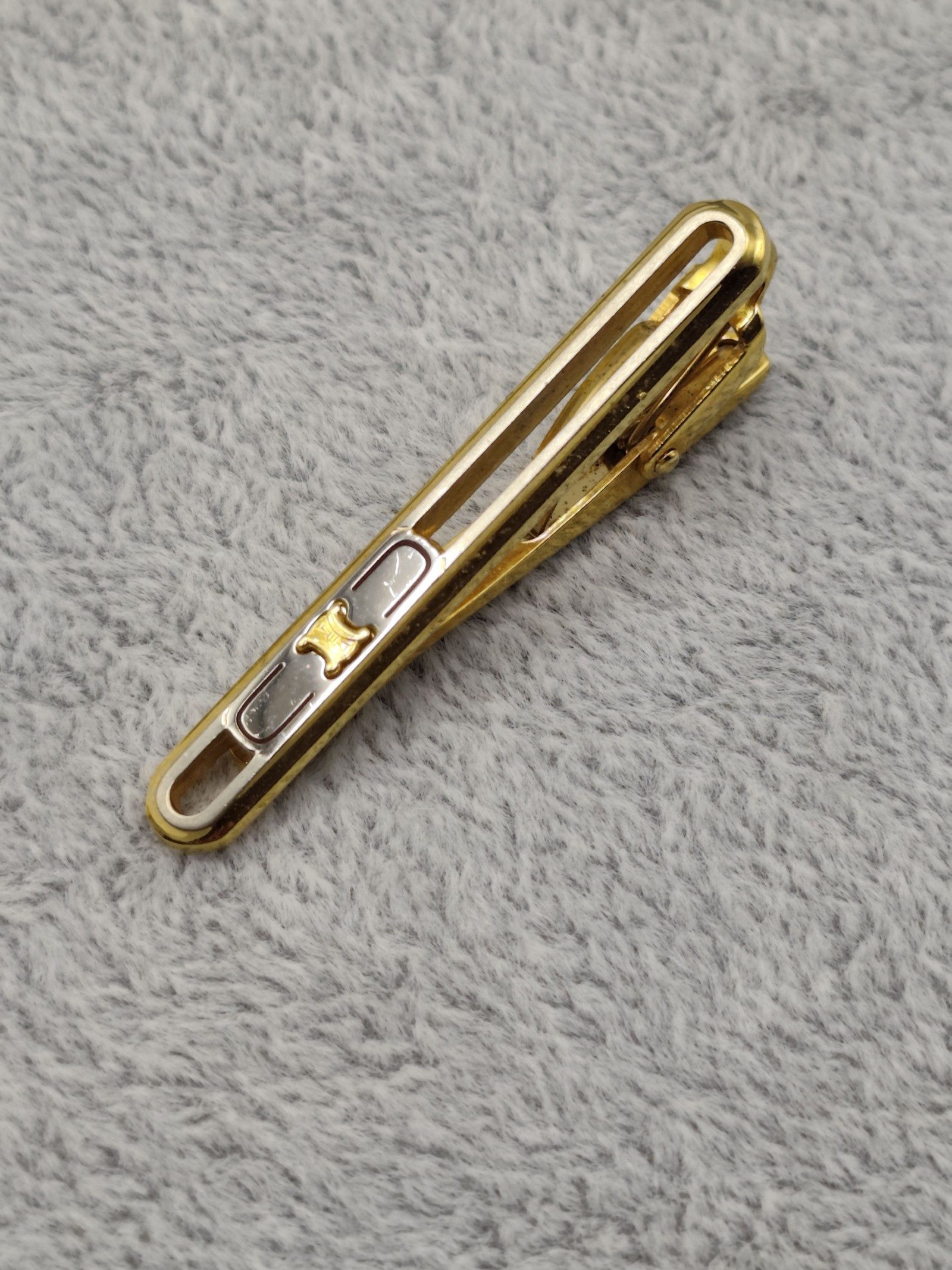 Celine Gold Tone Tie Clip image 7