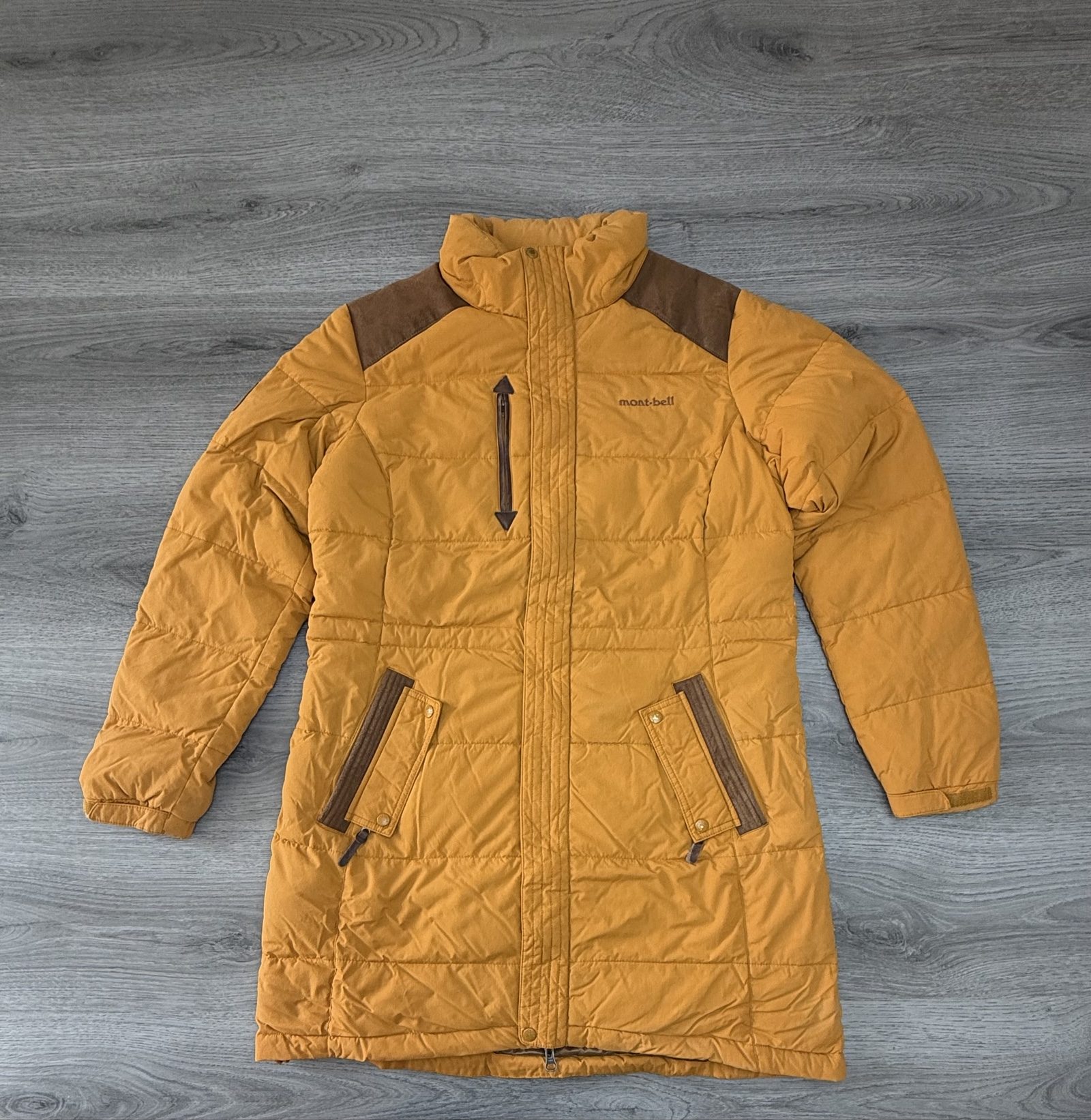 MontBell Women Yellow Puffer Coat Medium/large (1328)